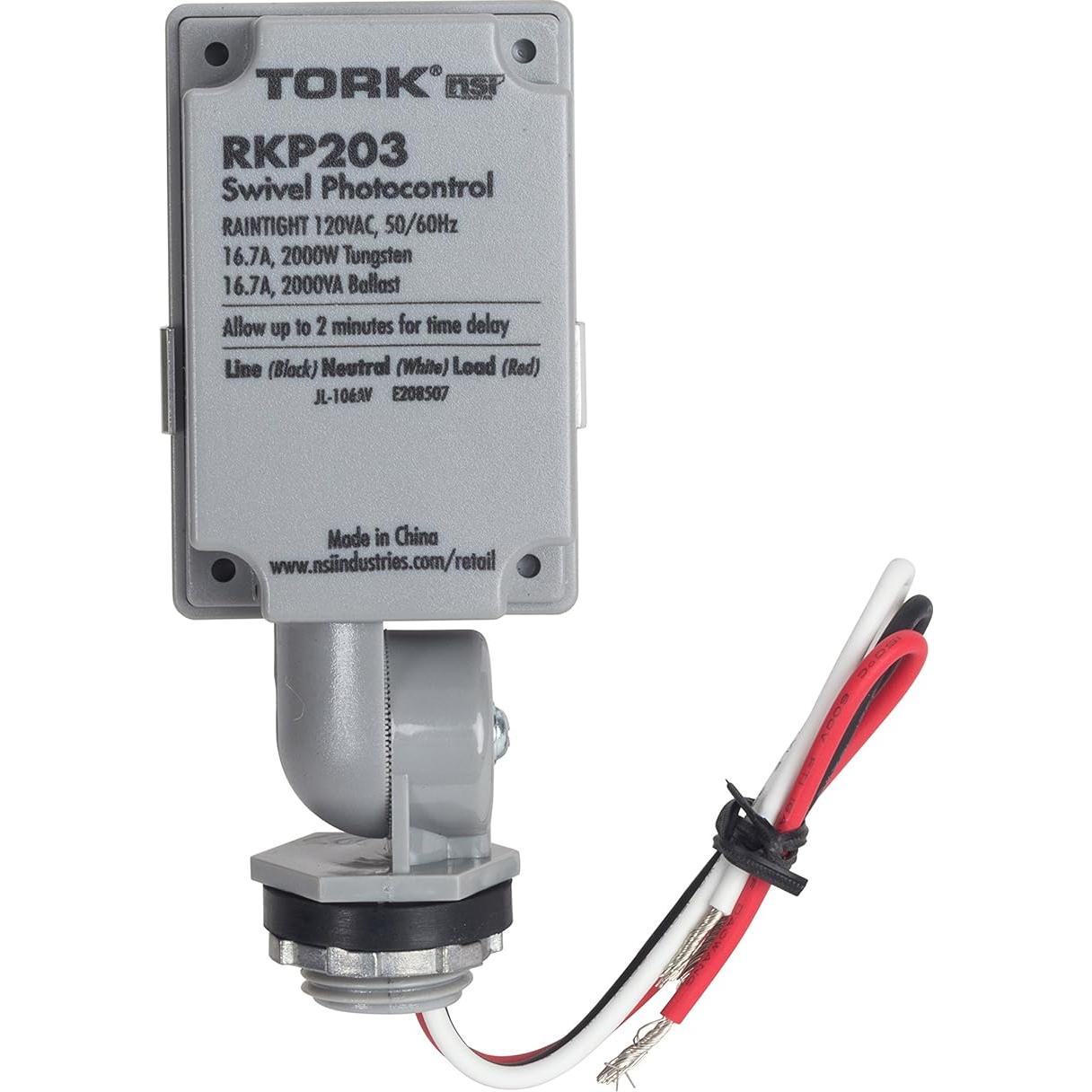 Fotocontrol TORK RKP203 para Iluminación Exterior 120V
