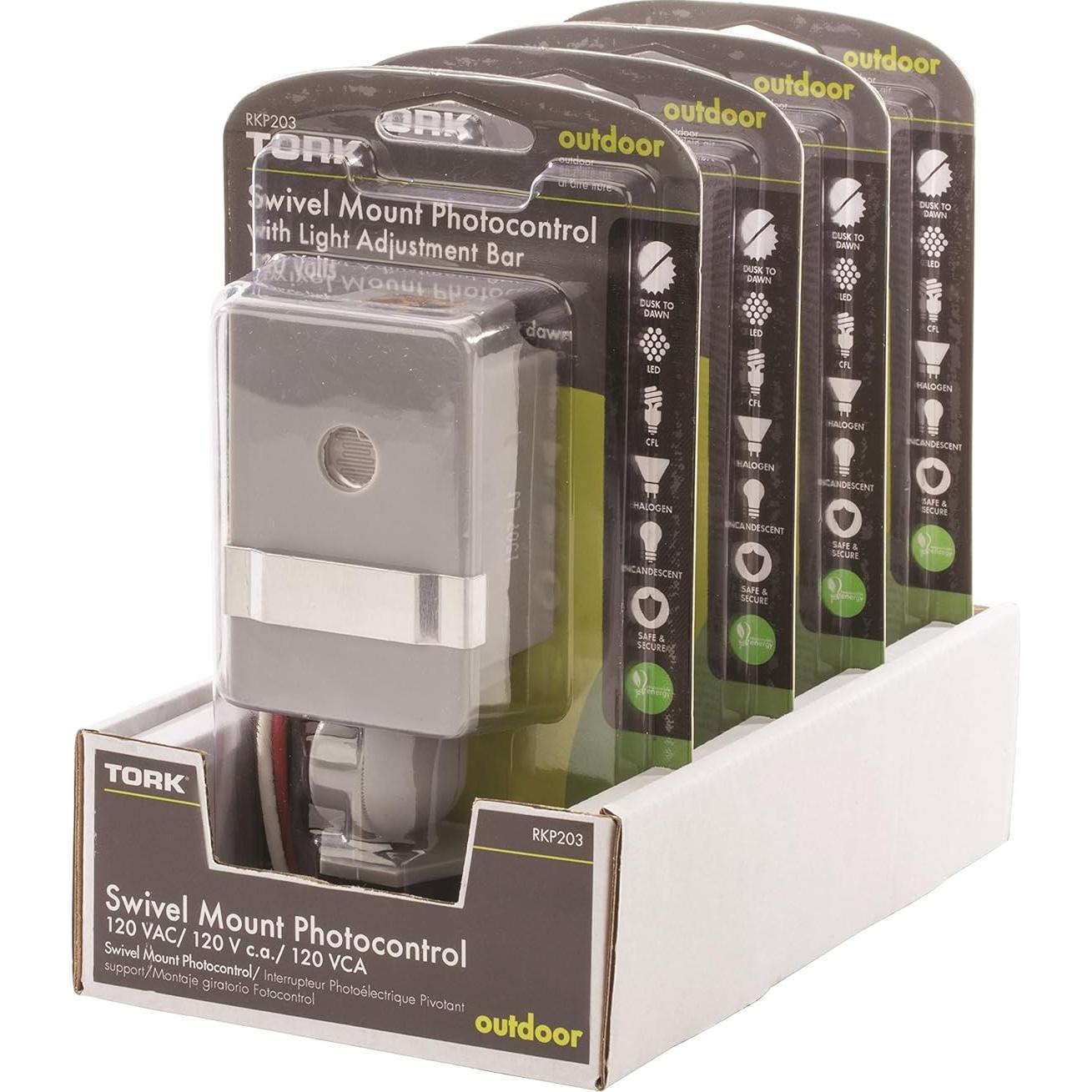 Fotocontrol TORK RKP203 para Iluminación Exterior 120V