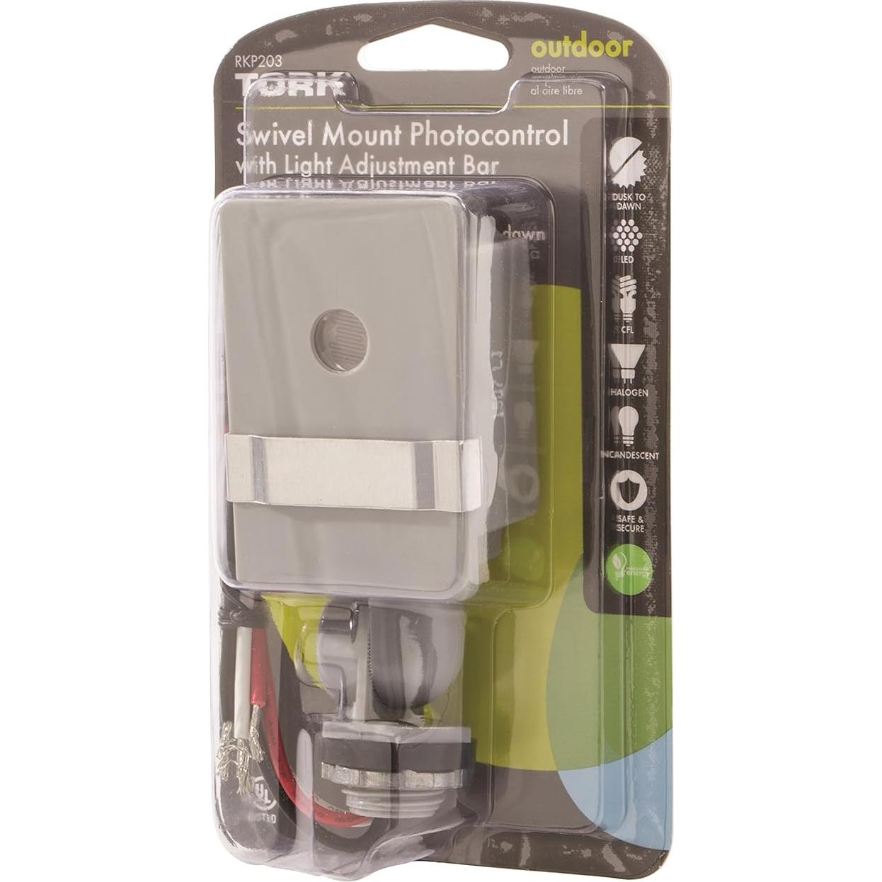 Fotocontrol TORK RKP203 para Iluminación Exterior 120V