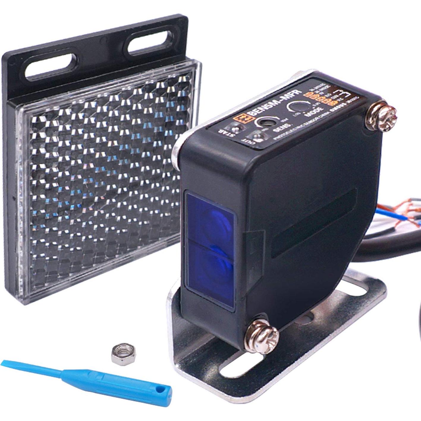 Sensor de Haz Fotoeléctrico Taiss BEN5M 12-240VDC 5m IP65