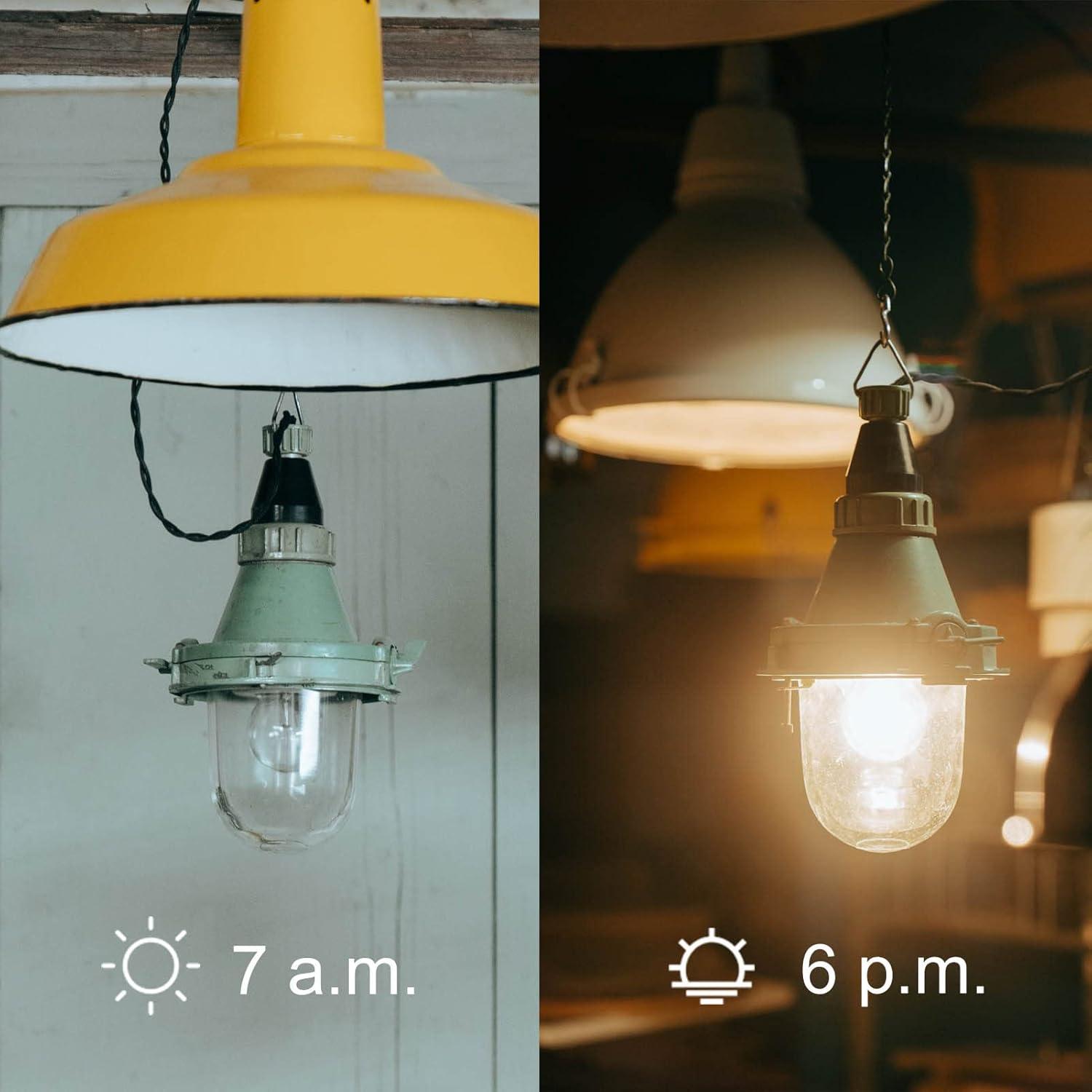 Paquete de 2 Interruptores de Luz Fotocélula Easytle 12V 10A