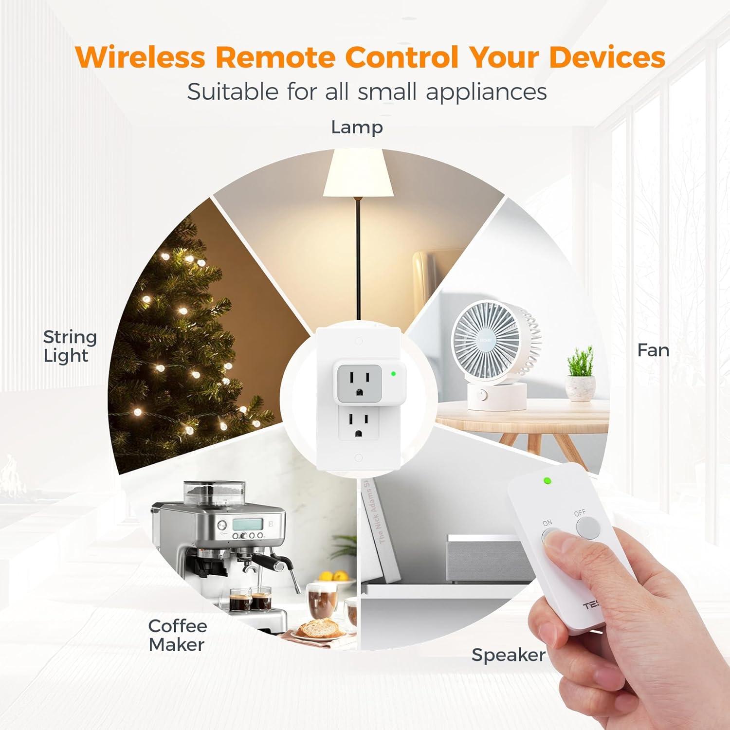 Enchufe de Control Remoto TESSAN 1250W 100ft Interior