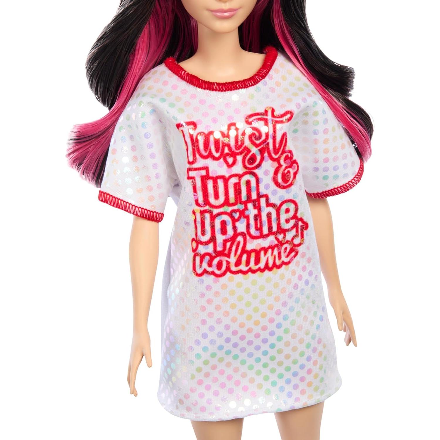 Muñeca Barbie Fashionistas #214, 65 Aniversario, Vestido y Accesorios
