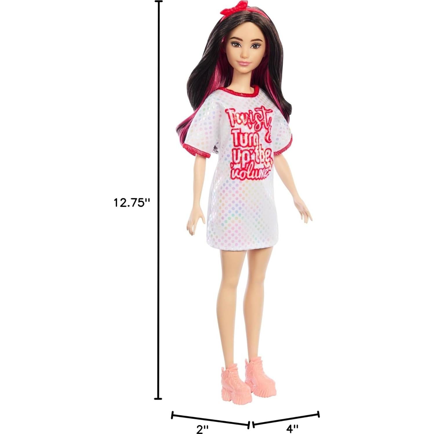 Muñeca Barbie Fashionistas #214, 65 Aniversario, Vestido y Accesorios