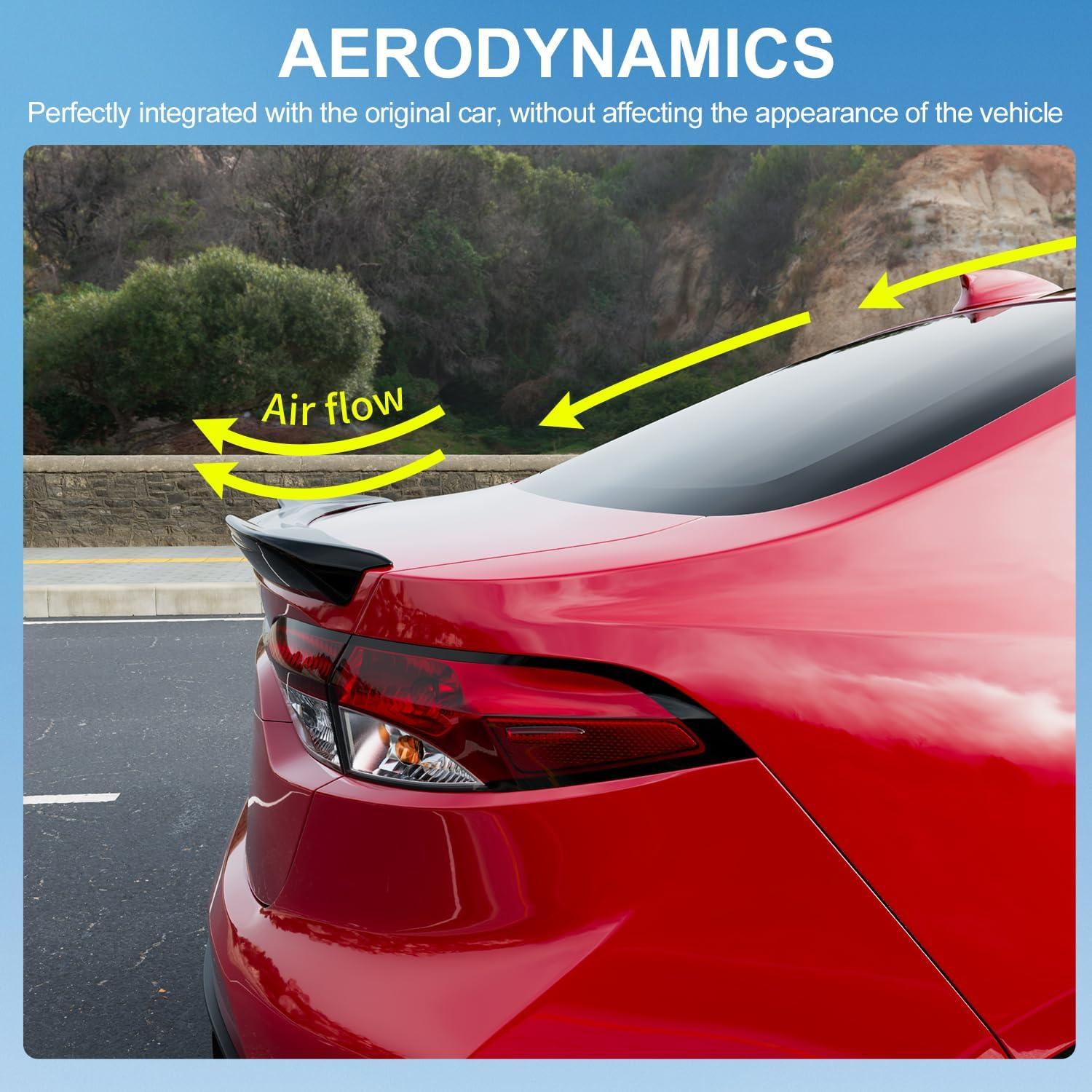 Spoiler Xipoo Alerón Trasero Negro Brillante para Toyota Corolla 2020-2025