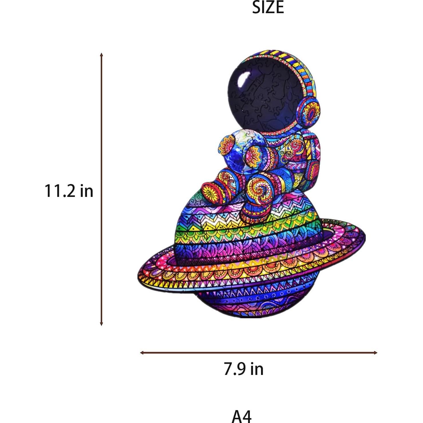 Rompecabezas de Madera Wetufin 150 Piezas Astronautas