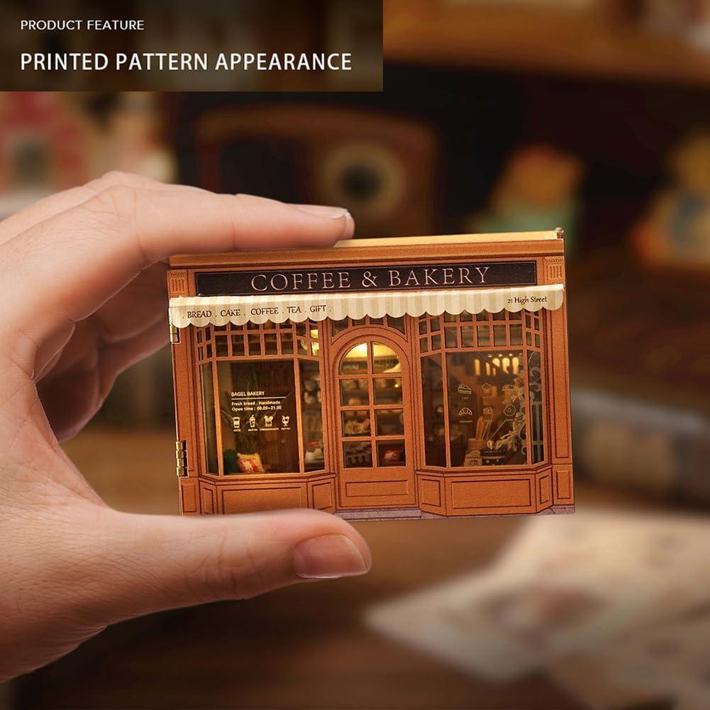 Mini Casa de Muñecas de Madera 3D Montidey con LED