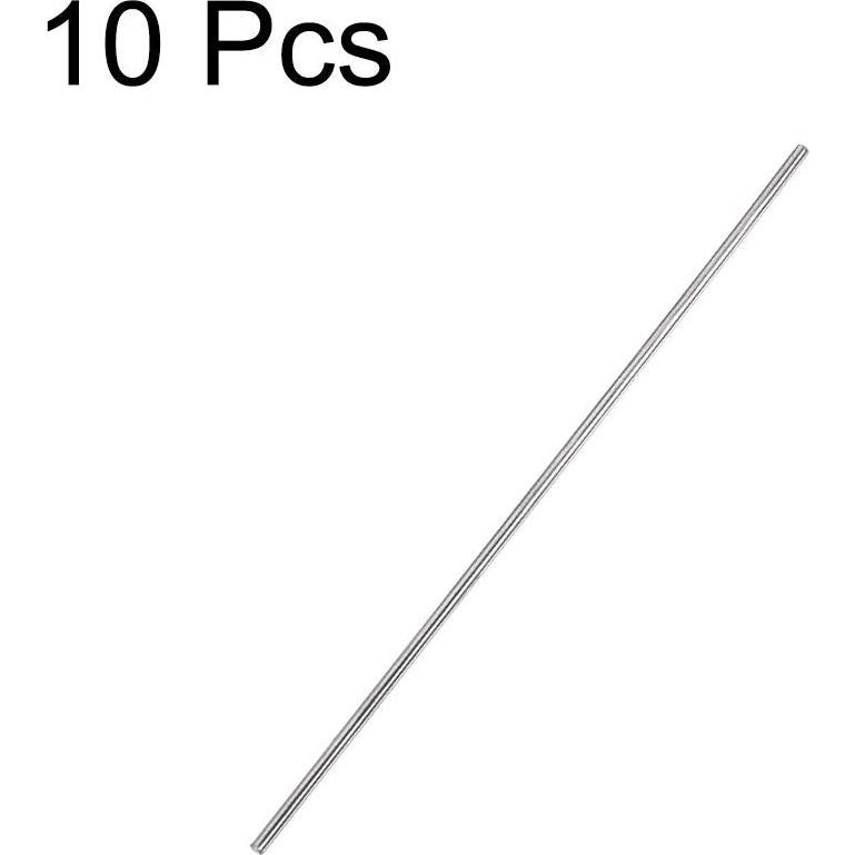 Varilla Redonda Sólida de Acero Inoxidable 304 Uxcell - 10pcs 2mm x 150mm