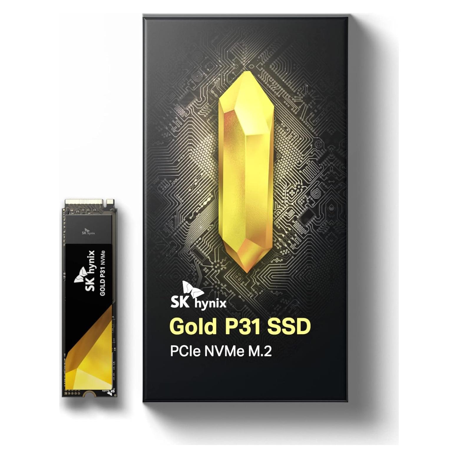 SSD M.2 500GB SK hynix Gold P31 PCIe NVMe 3.0 hasta 3500MB/s