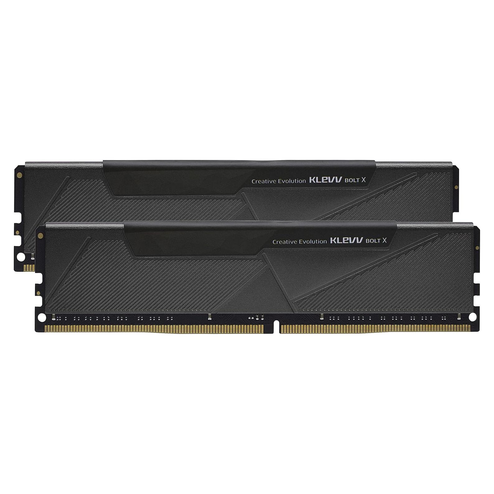 KLEVV Bolt X DDR4 16GB (2x8GB) 3200MHz CL16 1.35V Gaming Desktop Ram Memory SK Hynix Chip XMP 2.0 Ready (KD48GU880-32A160U)