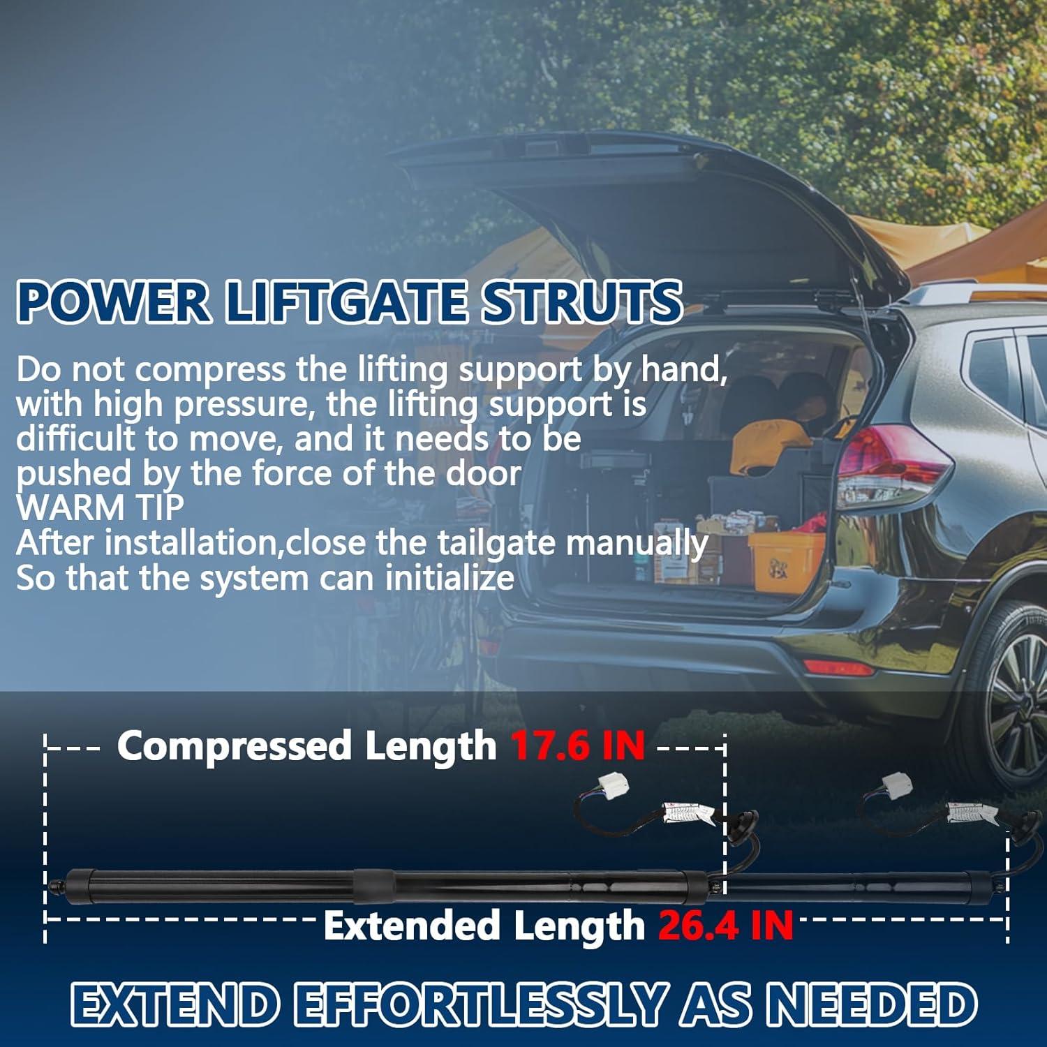 Amortiguadores traseros eléctricos B.ZSSY para Nissan Rogue 2014-2019