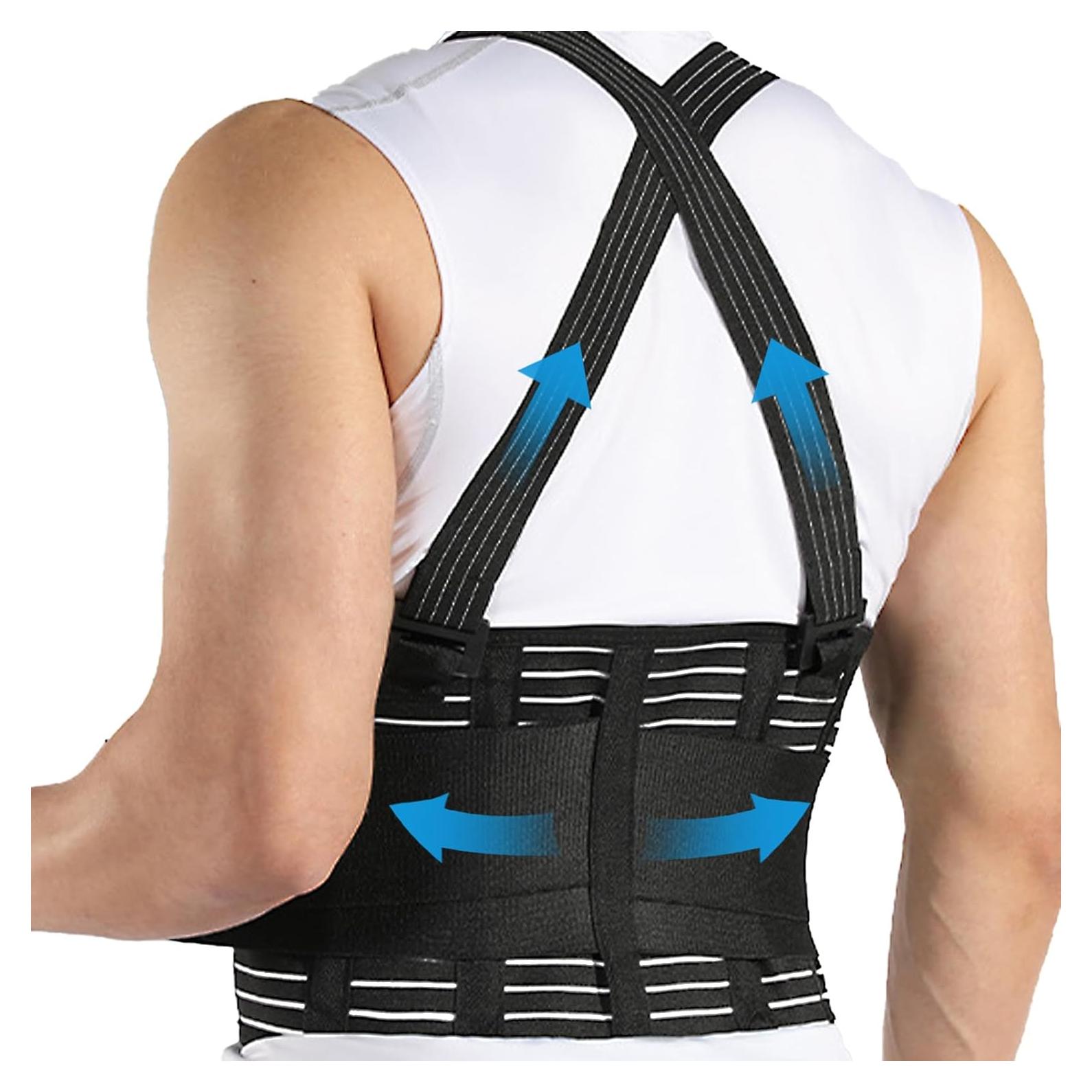 Faja de Soporte Lumbar FHOCSLO Ajustable para Espalda Baja