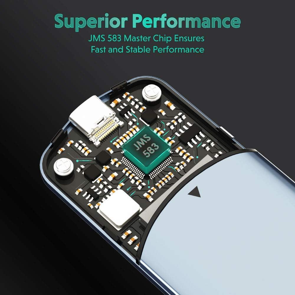 Enclosure NVMe SSD LINKUP M.2 a USB-C 10 Gbps sin herramientas