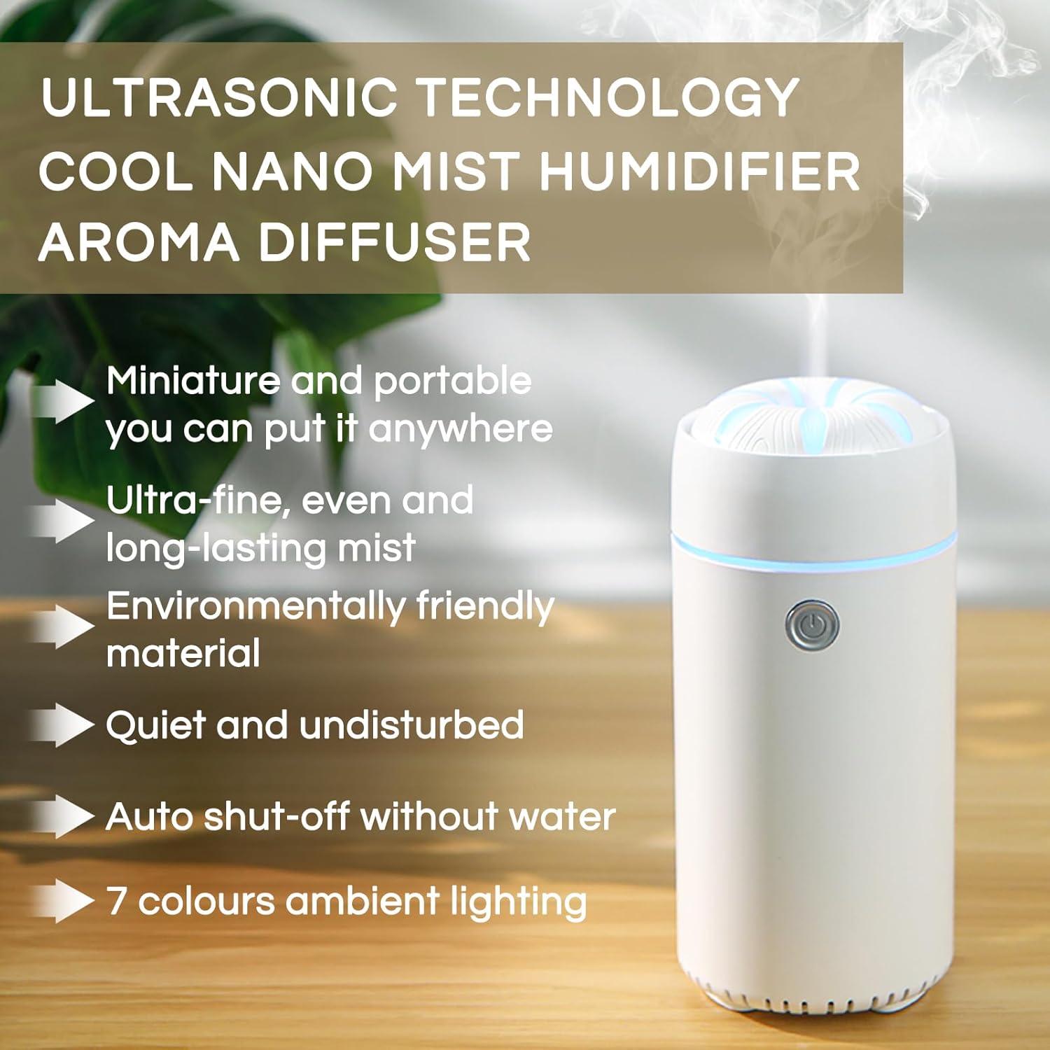 Difusor de Coche Gonlink XXJ-F1 Humidificador USB 100ml Blanco