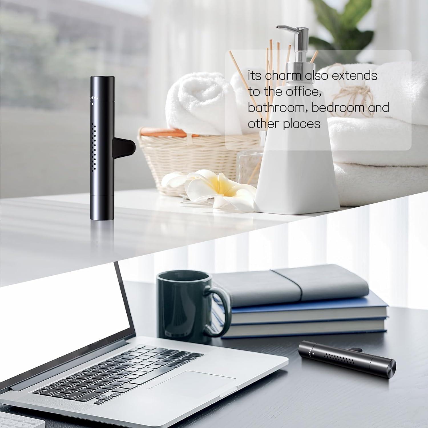 Ambientador de Auto WOOKKIT Clip Ventilación Aceite Esencial Negro