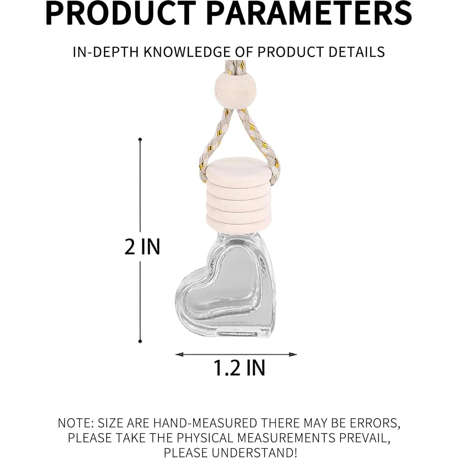 5PCS Ambientador Colgante para Auto Couslcd 8ml Corazón