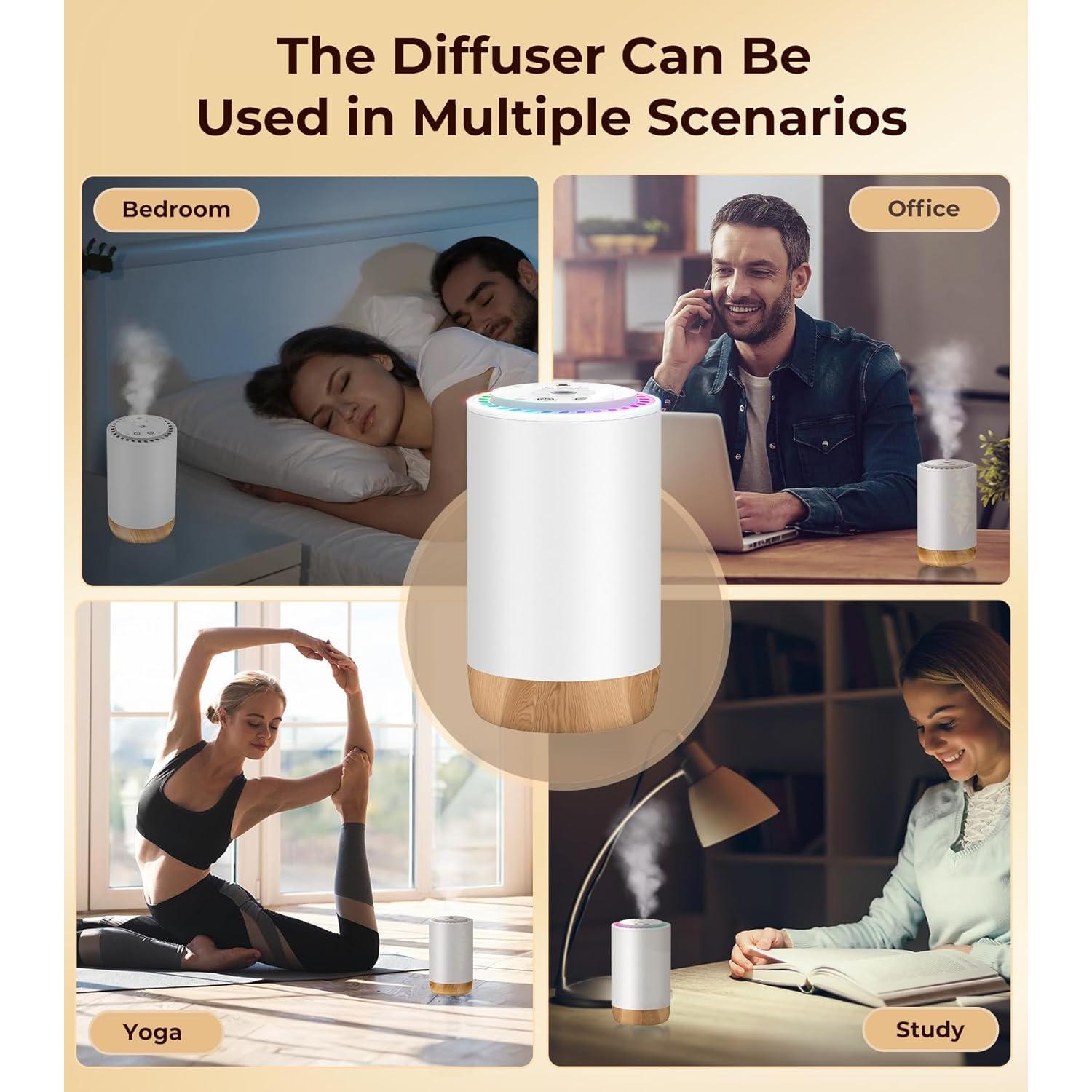 Difusor de Aromas MINISO Lavanda Sin Agua 50ml Portátil