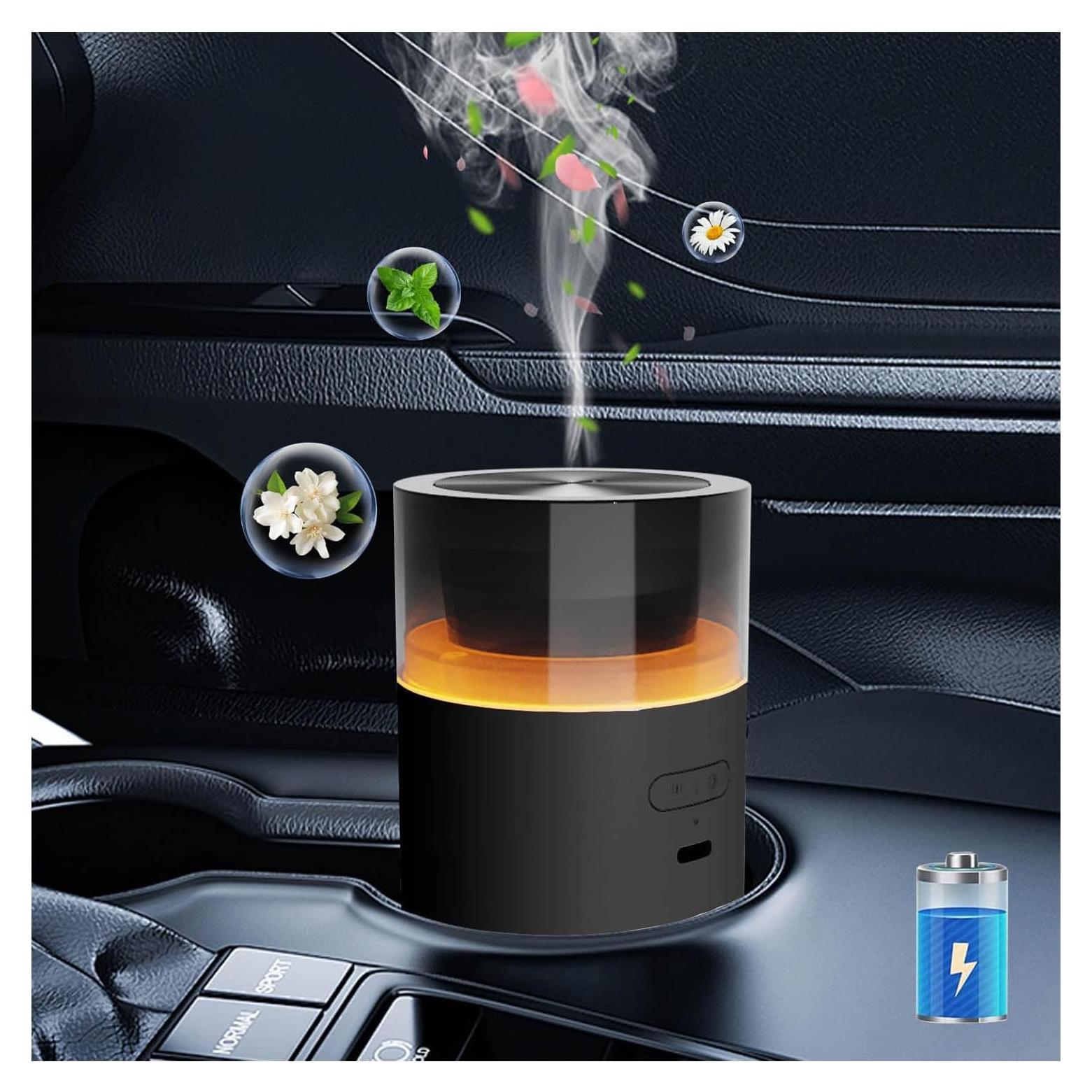 Difusor de Aceite Esencial HODEMI para Auto 100ml Negro