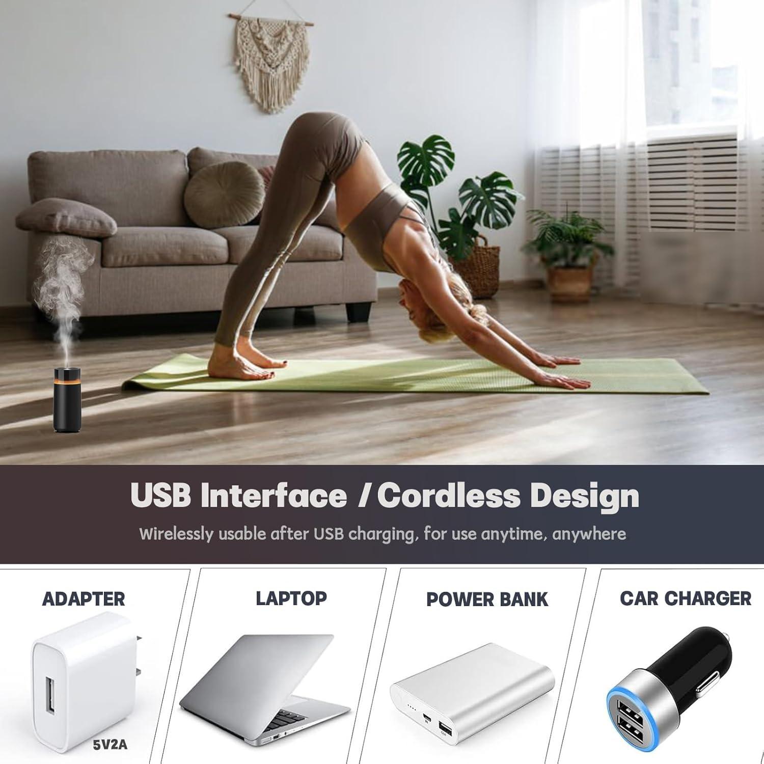 Difusor de Aceite Esencial HODEMI para Auto 100ml Negro