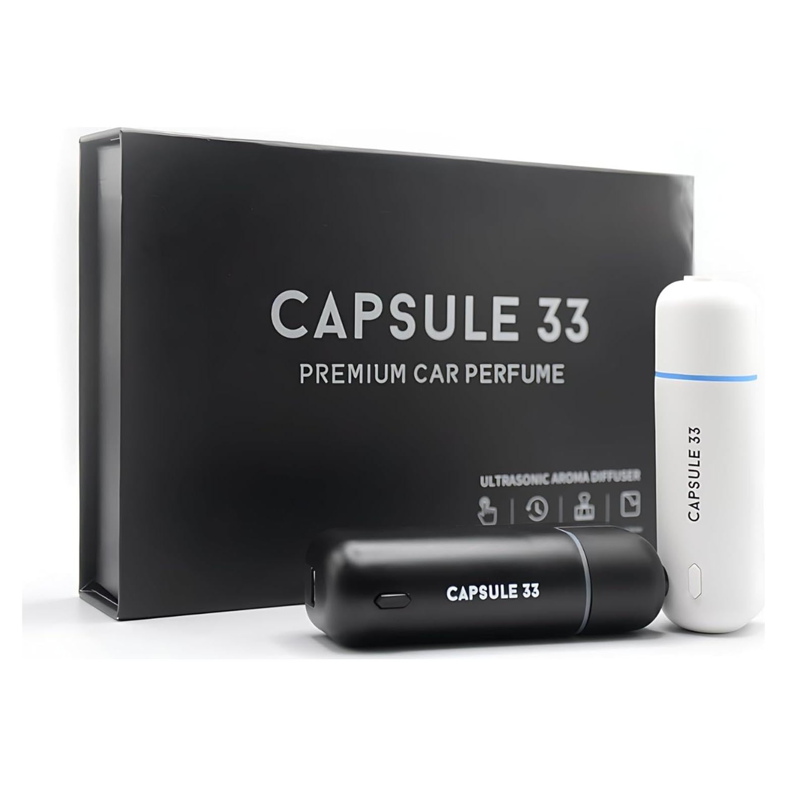 Difusor de Aroma Ultrasónico Capsule 33 para Auto - 6 Fragancias