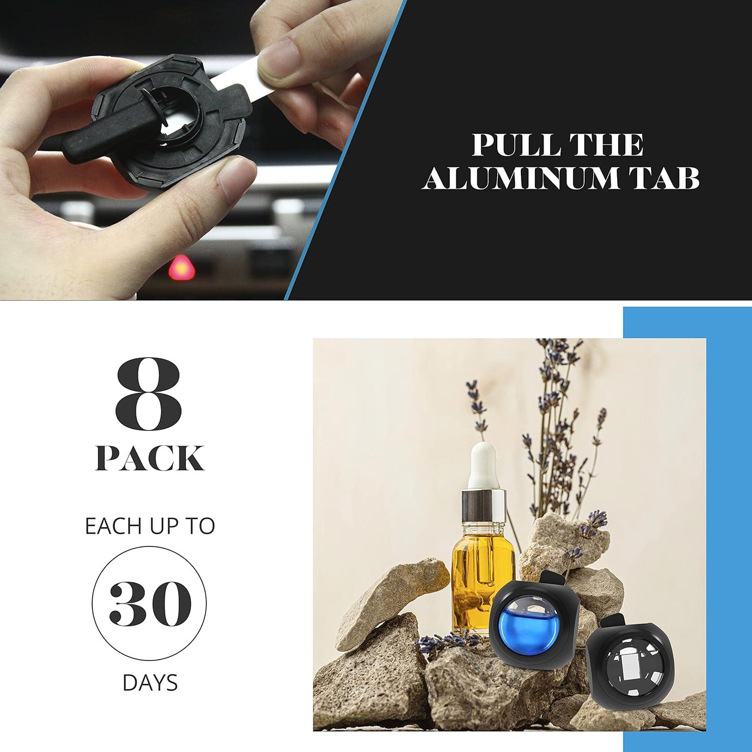 Ambientador de Auto Clips DRIVEJOY 8 PK Océano Larga Duración