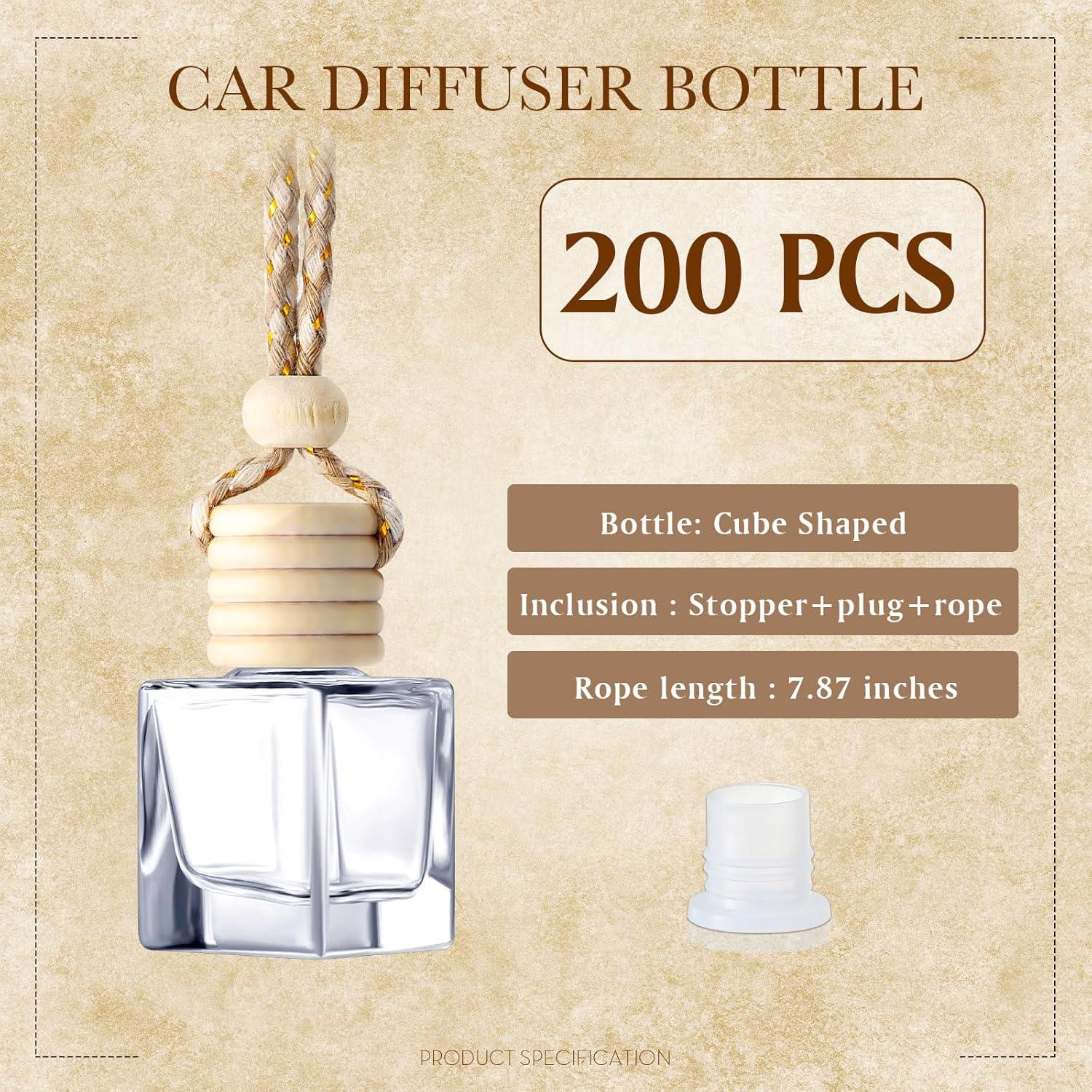 Botellas Difusoras de Aire Colgantes BBTO 200 Pcs 8ml Vidrio