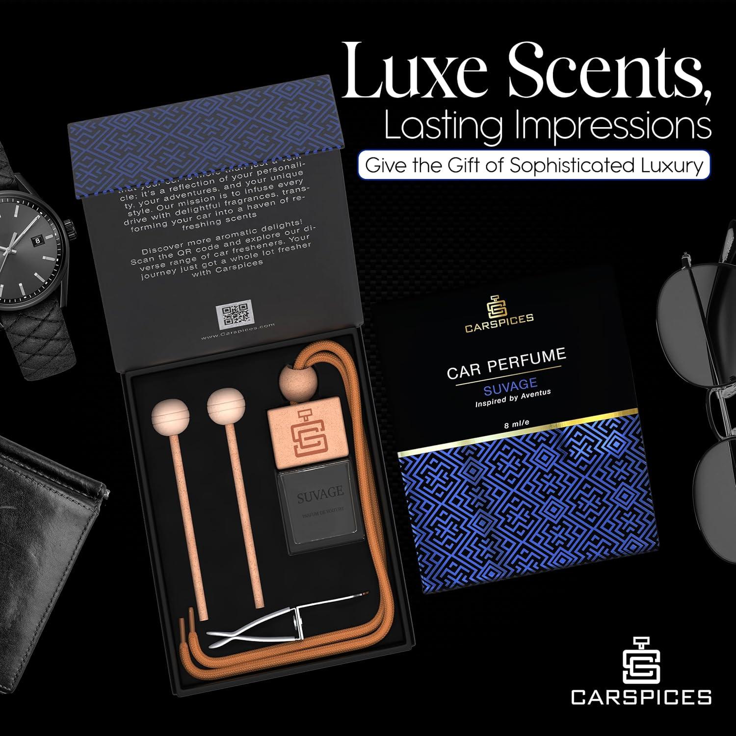 Difusor de Fragancia CARSPICES Sauvage - Ambientador de Auto