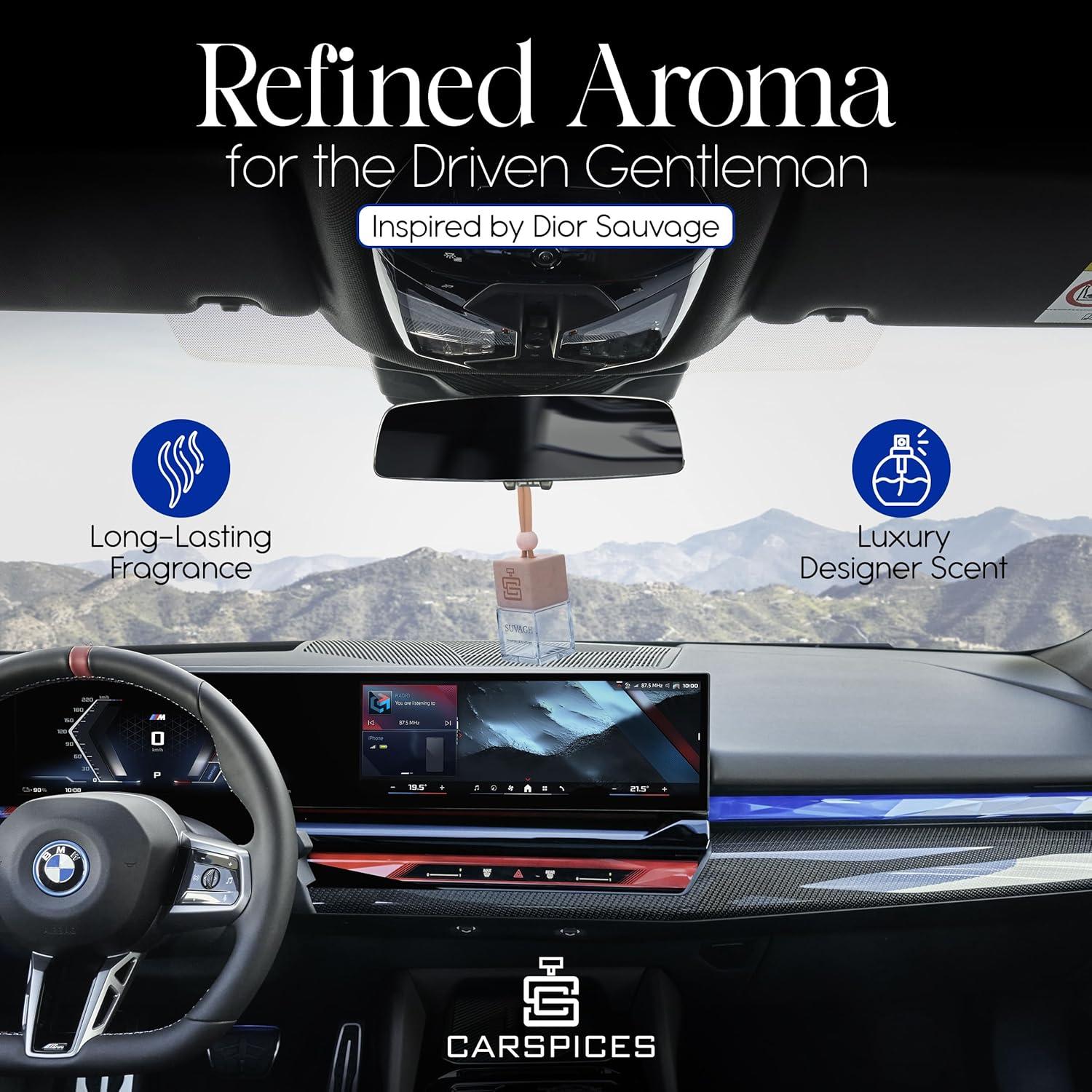 Difusor de Fragancia CARSPICES Sauvage - Ambientador de Auto