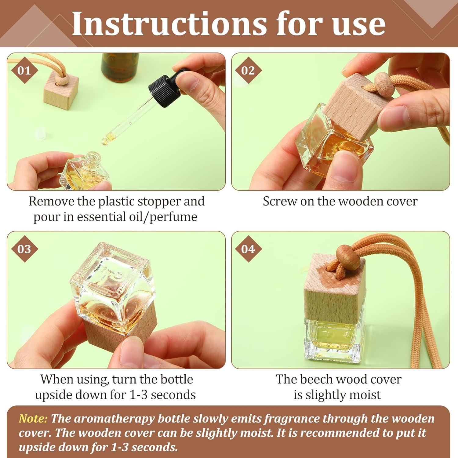 100 Piezas Ambientadores de Aire para Coche Rtteri Cuadrados