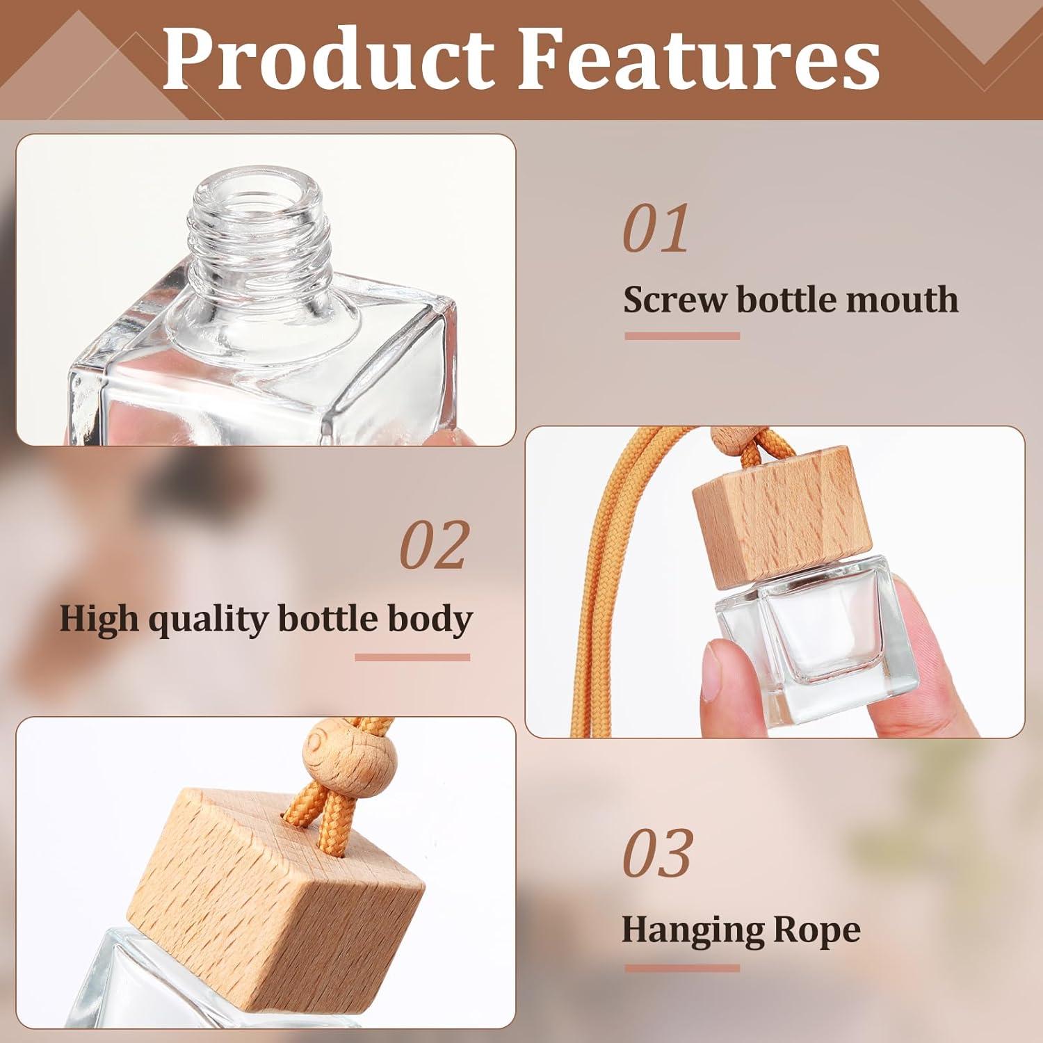 100 Piezas Ambientadores de Aire para Coche Rtteri Cuadrados