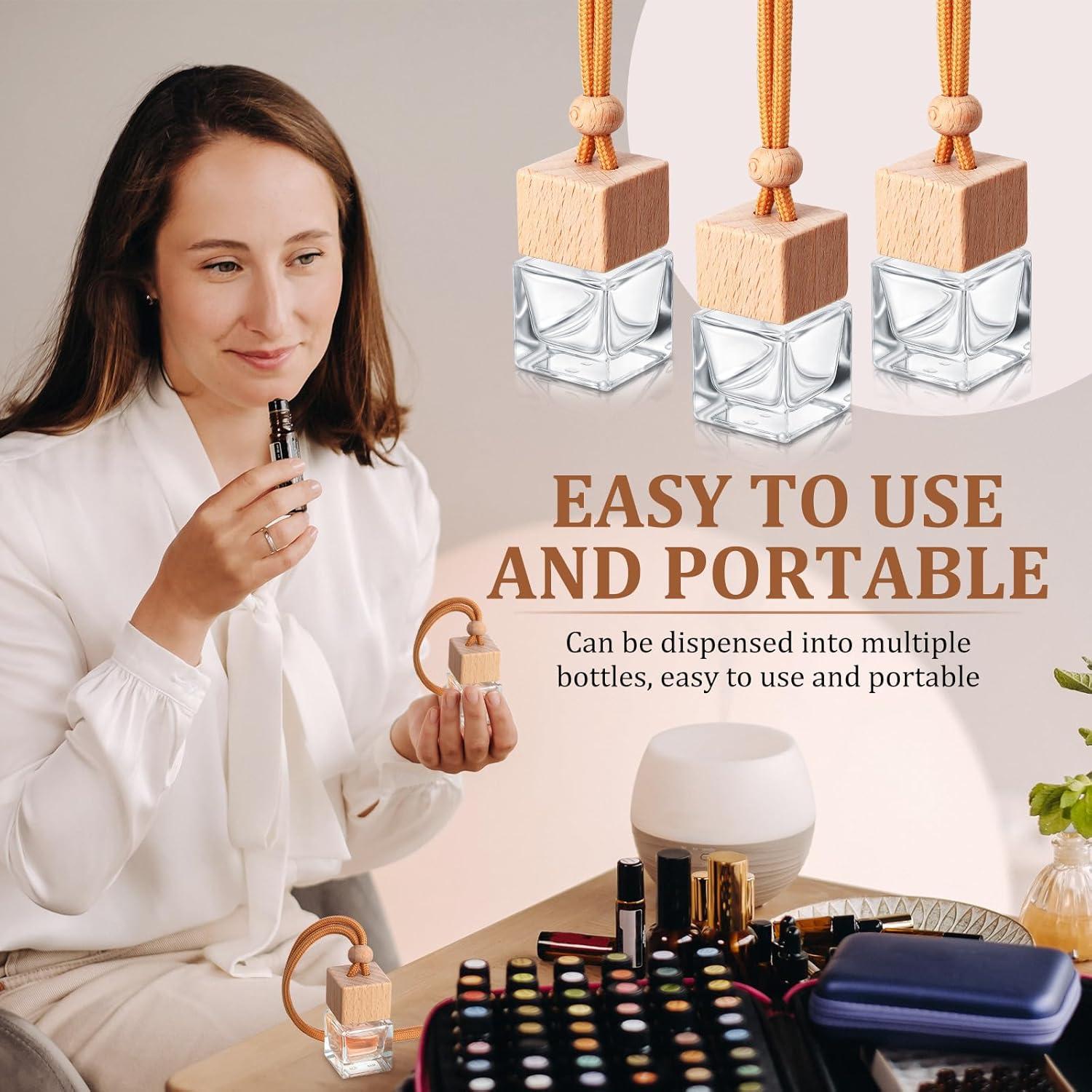 100 Piezas Ambientadores de Aire para Coche Rtteri Cuadrados