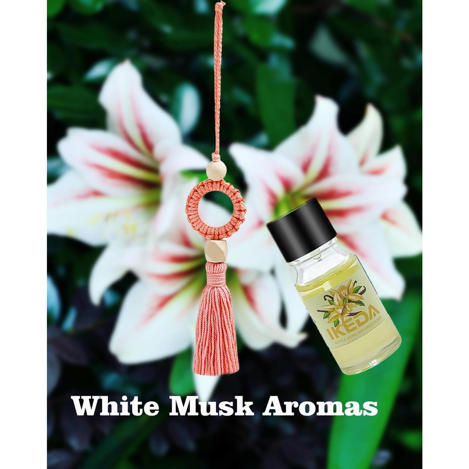 Difusor de Aromas para Auto Ikeda Perfume Almizcle Blanco 1pieza