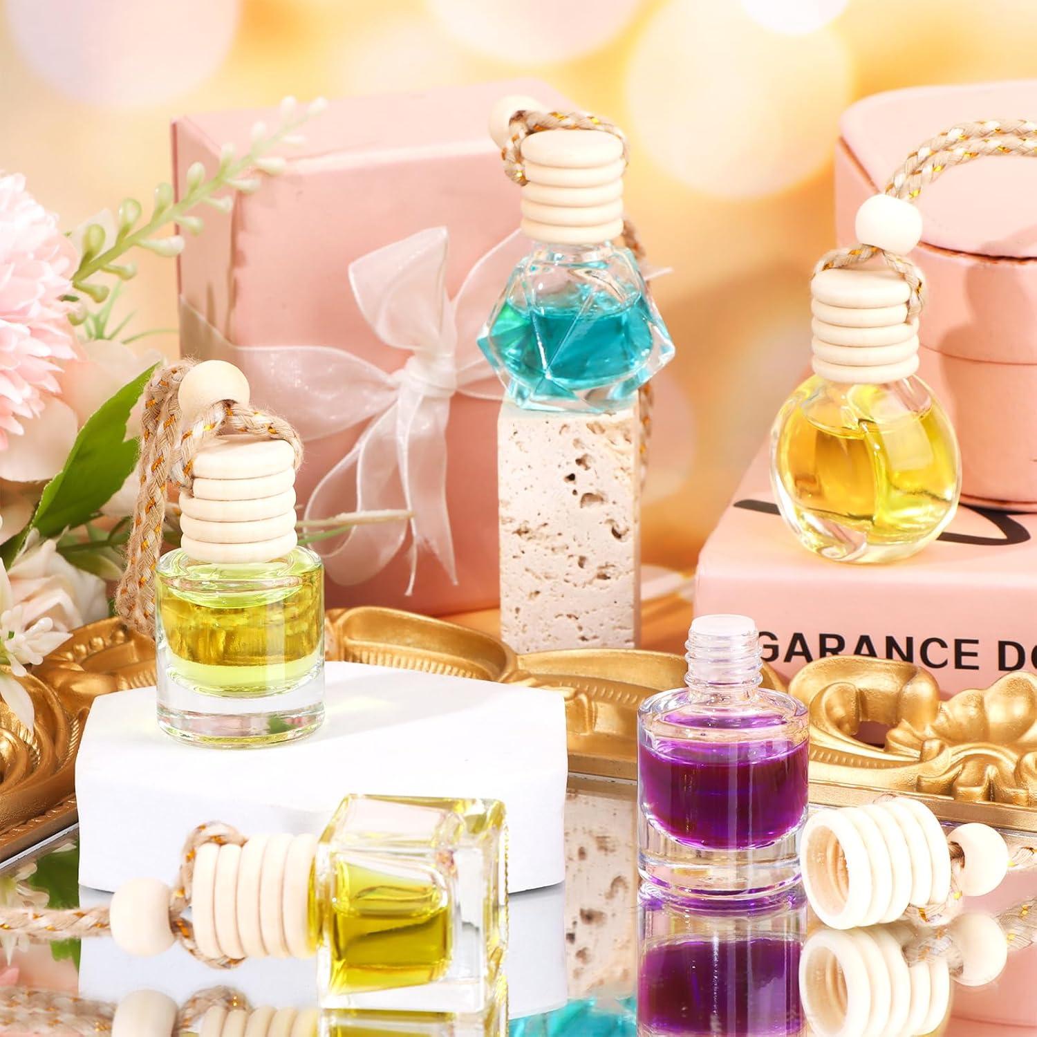 60 Botellas Difusoras Ambientador de Coche Vidrio Mkhaslri 8ml