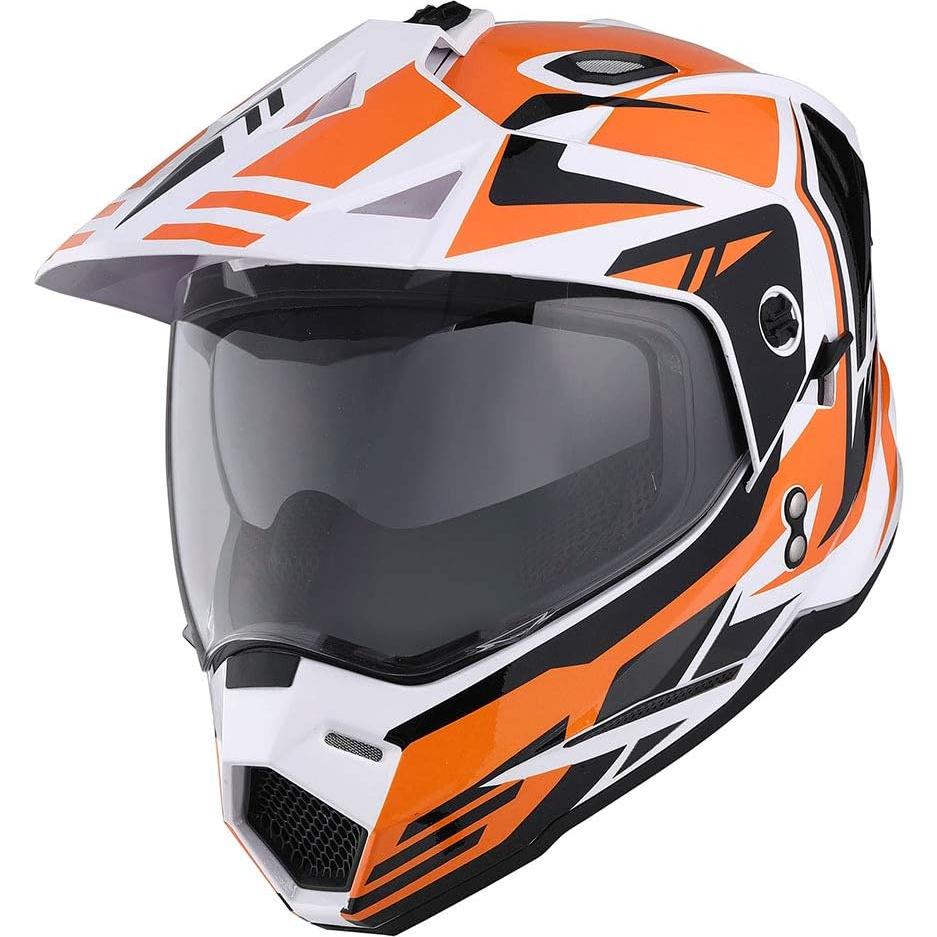 Casco Motocicleta 1Storm HF802 Doble Visor Negro