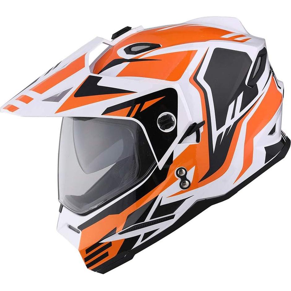 Casco Motocicleta 1Storm HF802 Doble Visor Negro