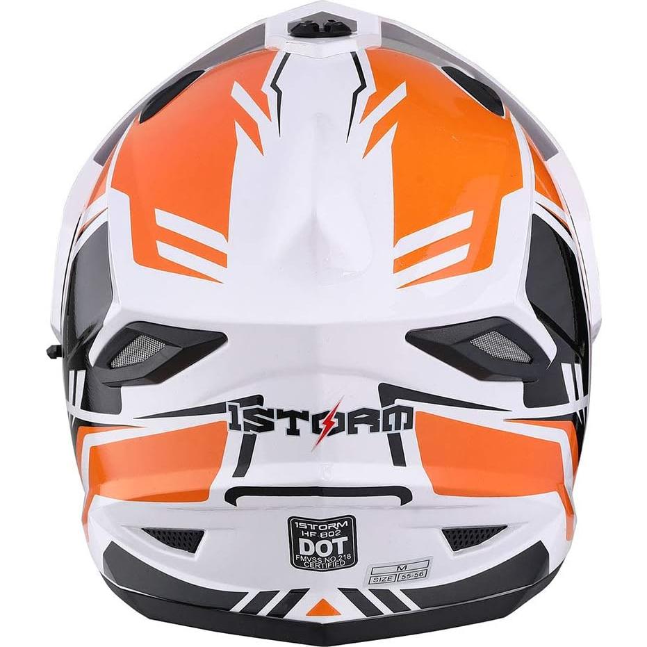 Casco Motocicleta 1Storm HF802 Doble Visor Negro