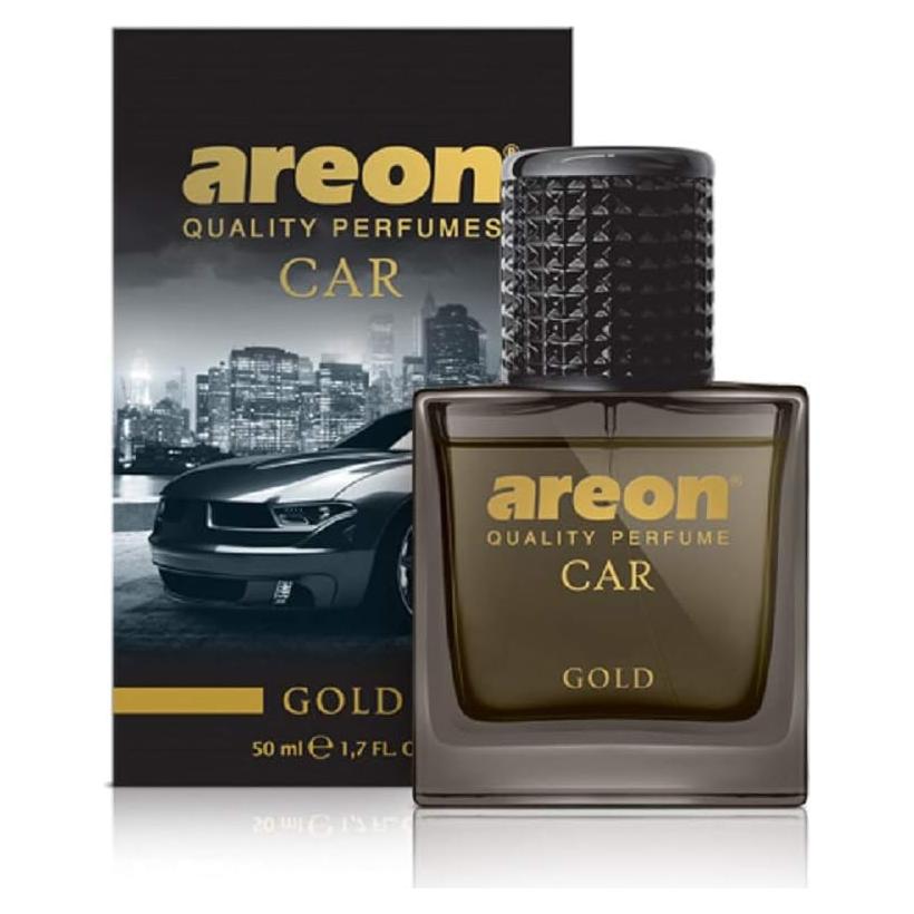 Ambientador para Auto AREON Oro - Spray 50ml Eliminador de Olores