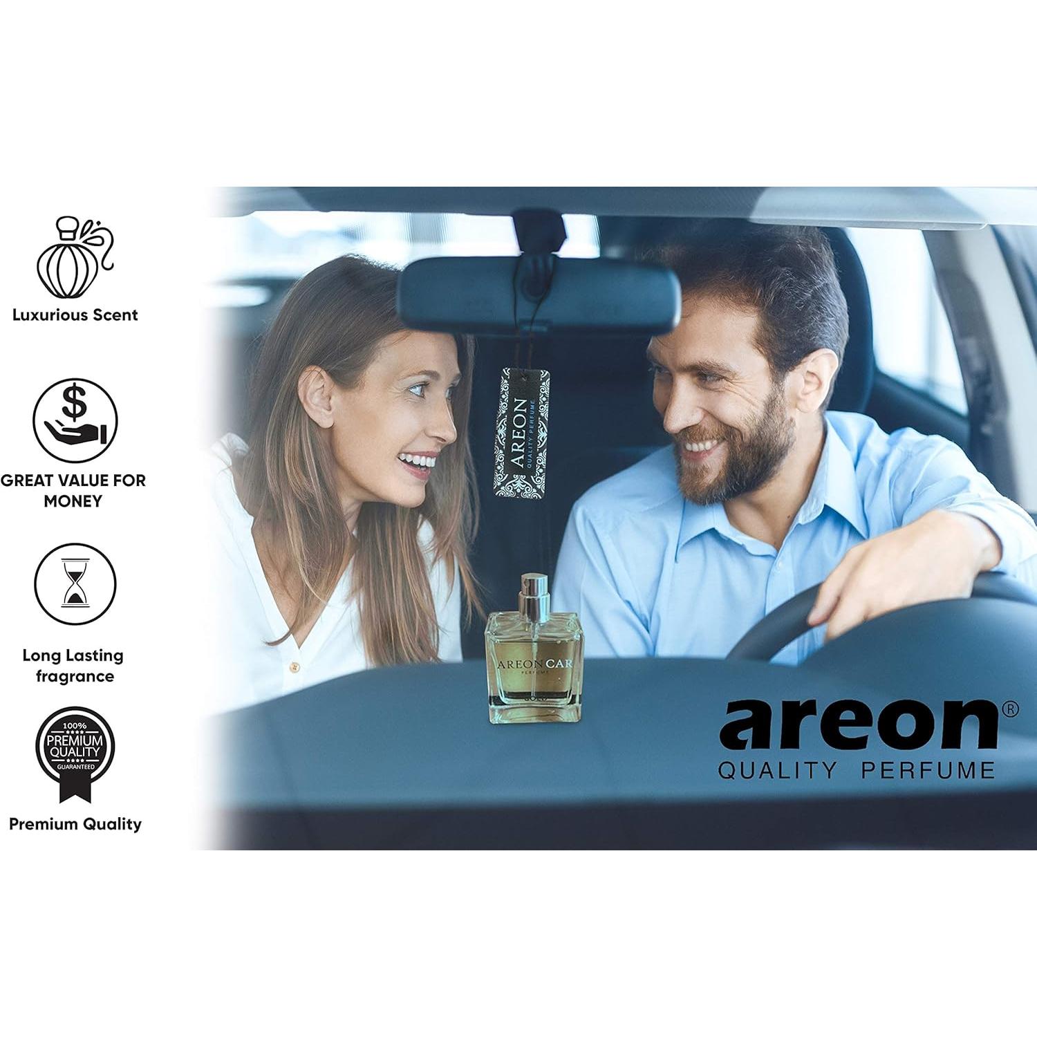Ambientador para Auto AREON Oro - Spray 50ml Eliminador de Olores