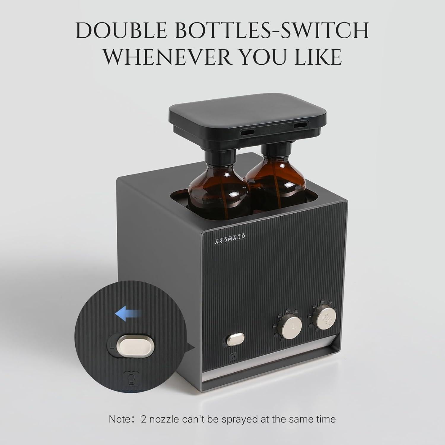 Difusor de Aceite Esencial Aromadd D-Air Pro Titanio Negro 200ml