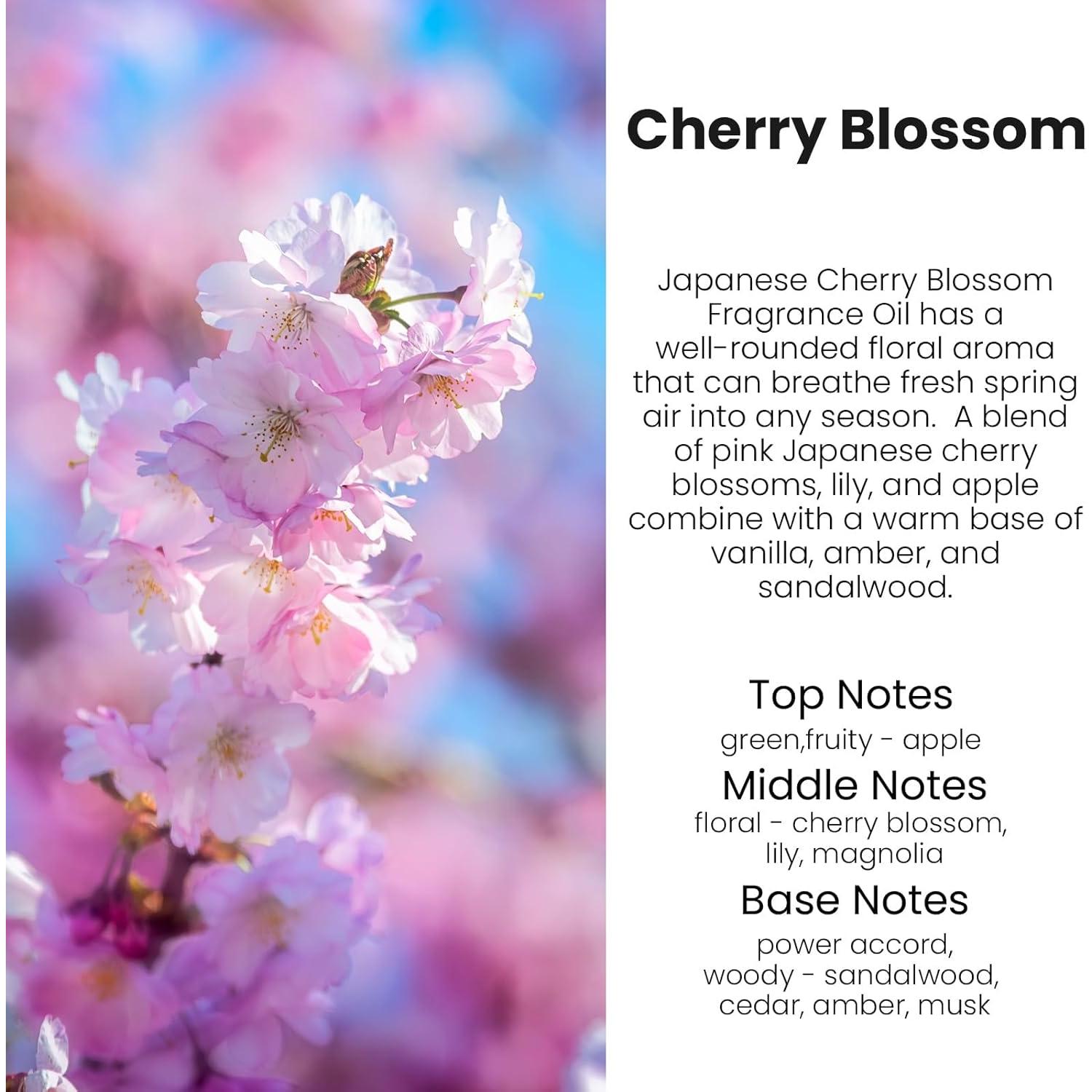 Difusor de Ambientador de Auto HoogaLife C12 - 8ml Flor de Cereza