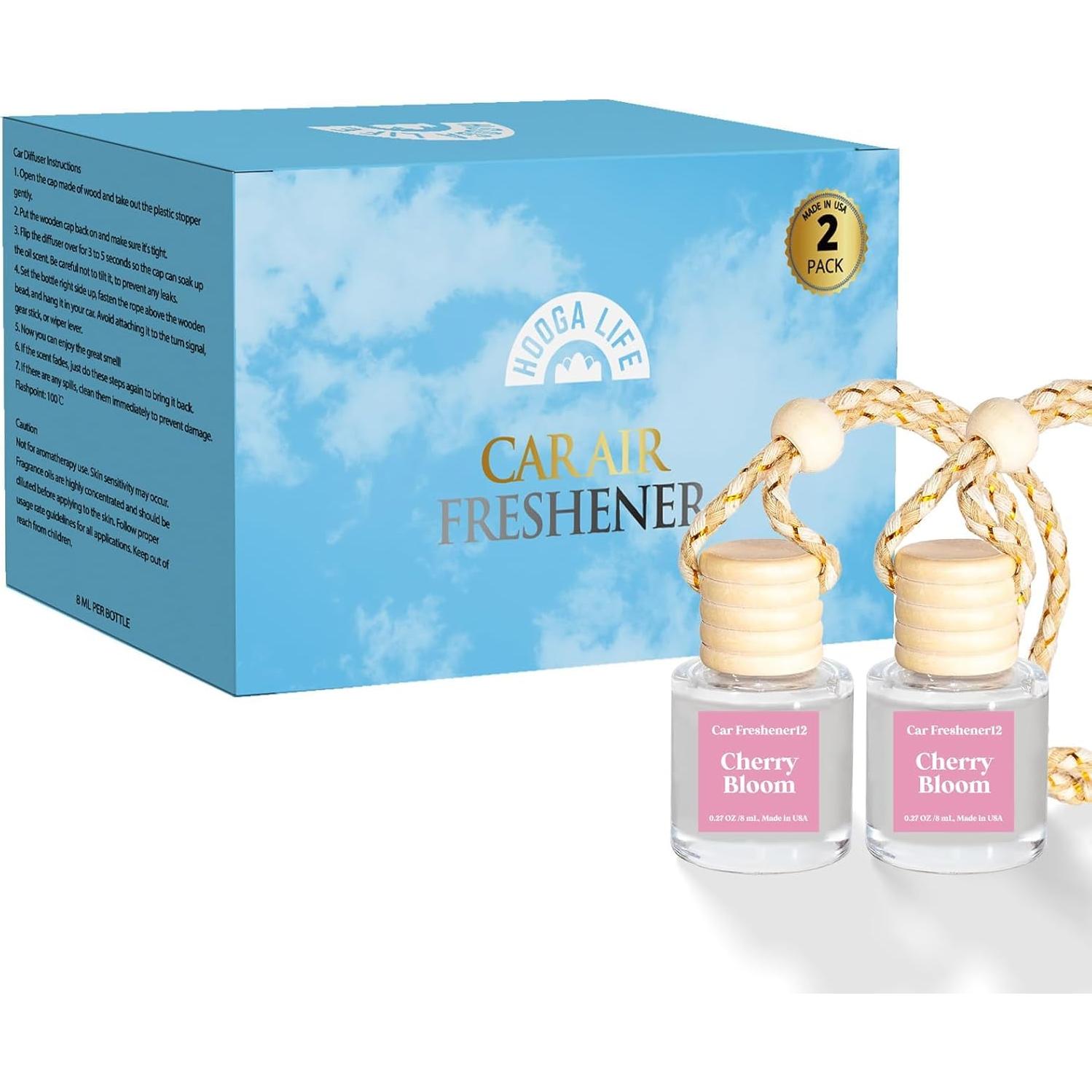 Difusor de Ambientador de Auto HoogaLife C12 - 8ml Flor de Cereza