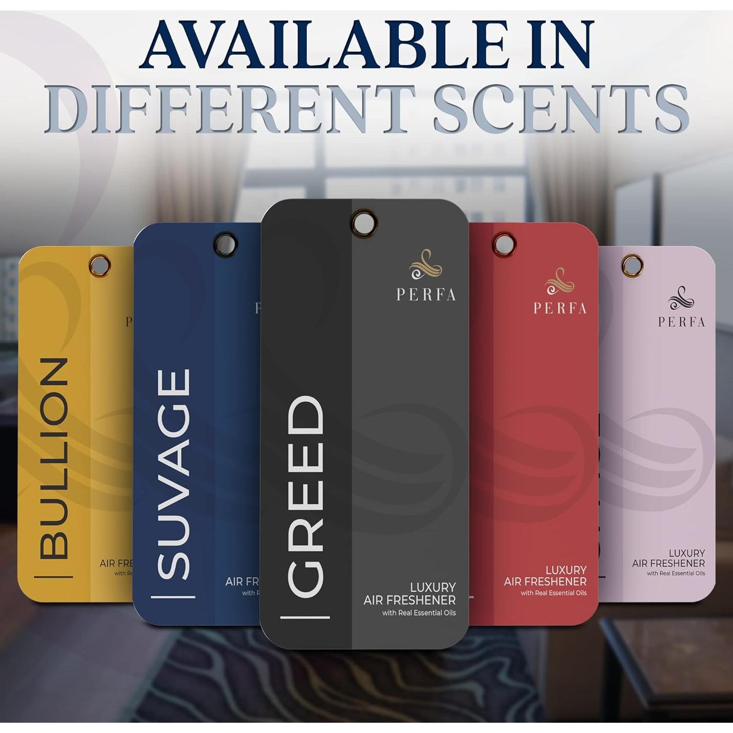 Ambientador de coche Perfa Suvage - Fragancia fuerte 6 semanas