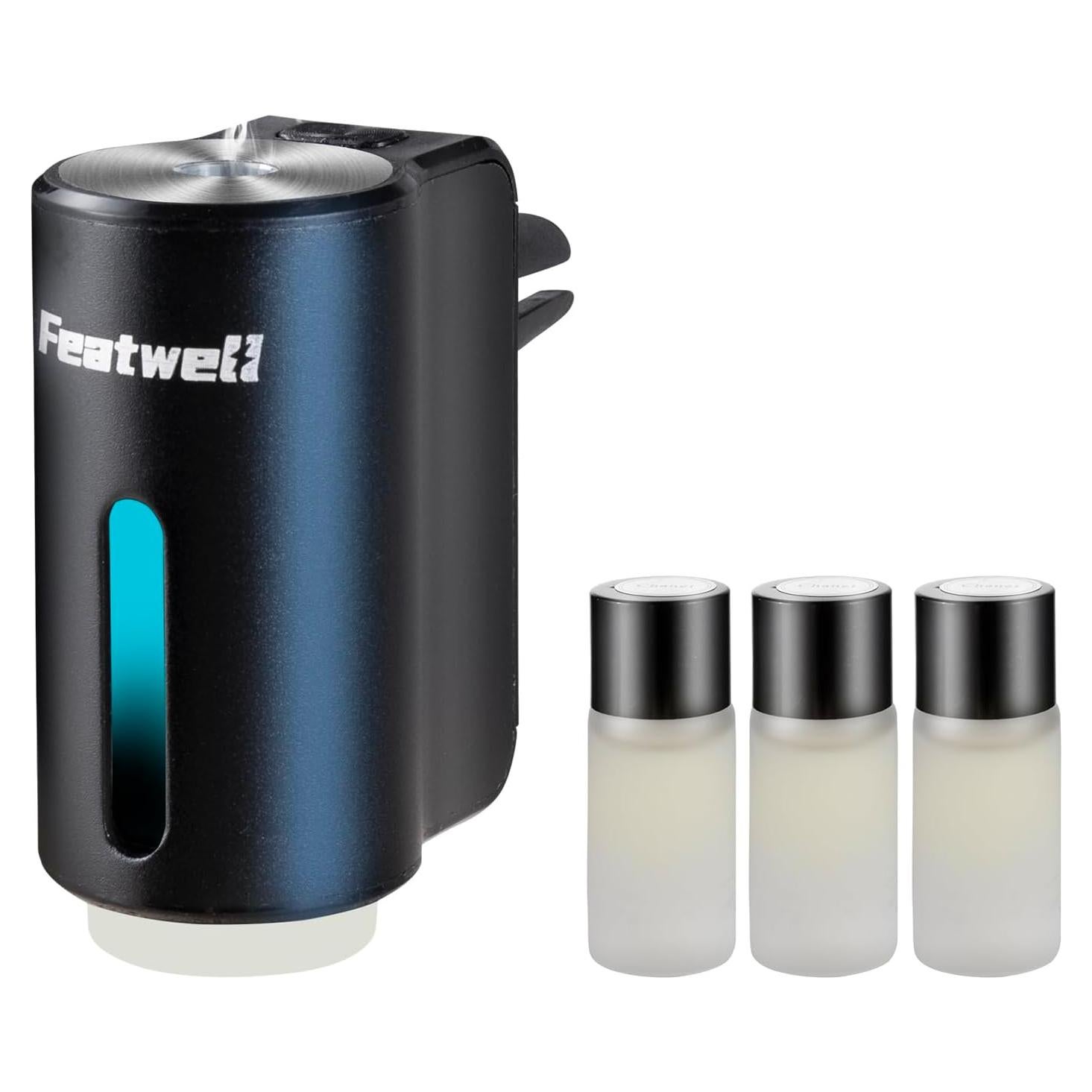 Difusor de Aromaterapia para Automóvil Featwell Negro 10ml