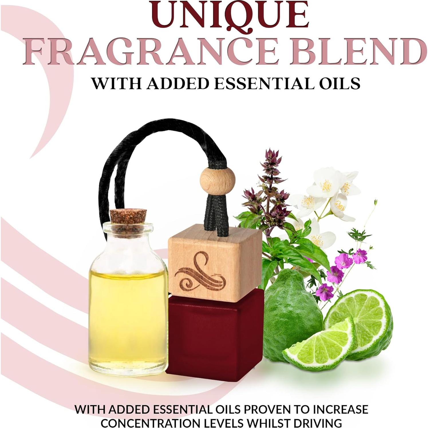 Carat Rouge Car Air Freshener for Women | Baccarat Rouge 540 Car Scents for Women | Car Fragrances - Carat Rouge by Perfa, Maroon