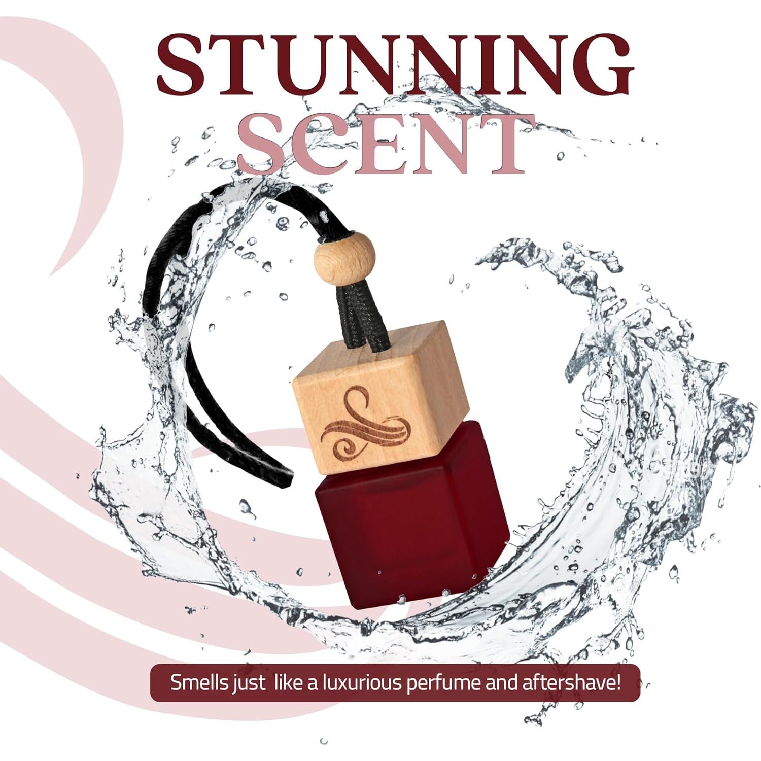 Carat Rouge Car Air Freshener for Women | Baccarat Rouge 540 Car Scents for Women | Car Fragrances - Carat Rouge by Perfa, Maroon