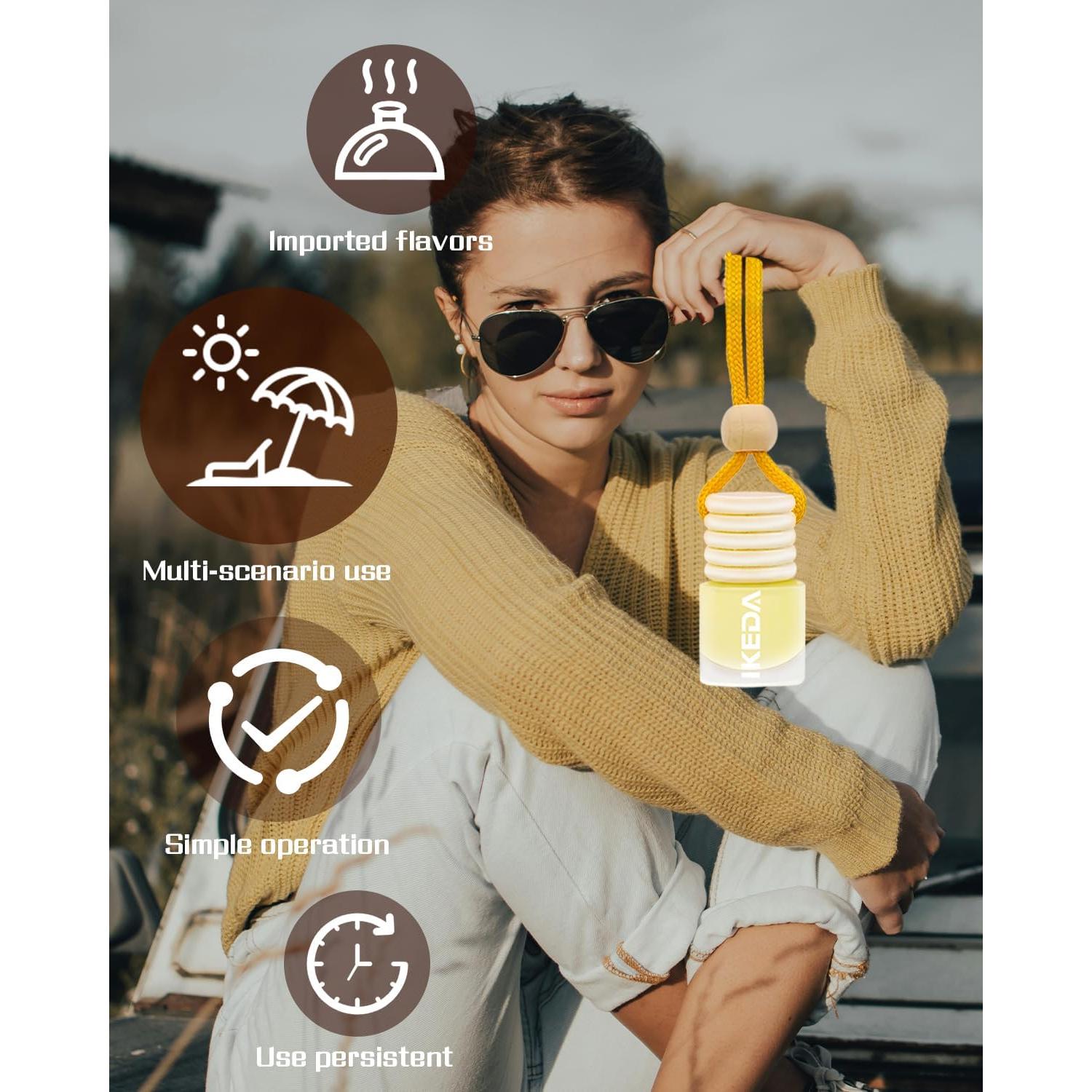 Ambientador de Auto Ikeda Fragancia 2pcs Vainilla 45 Días