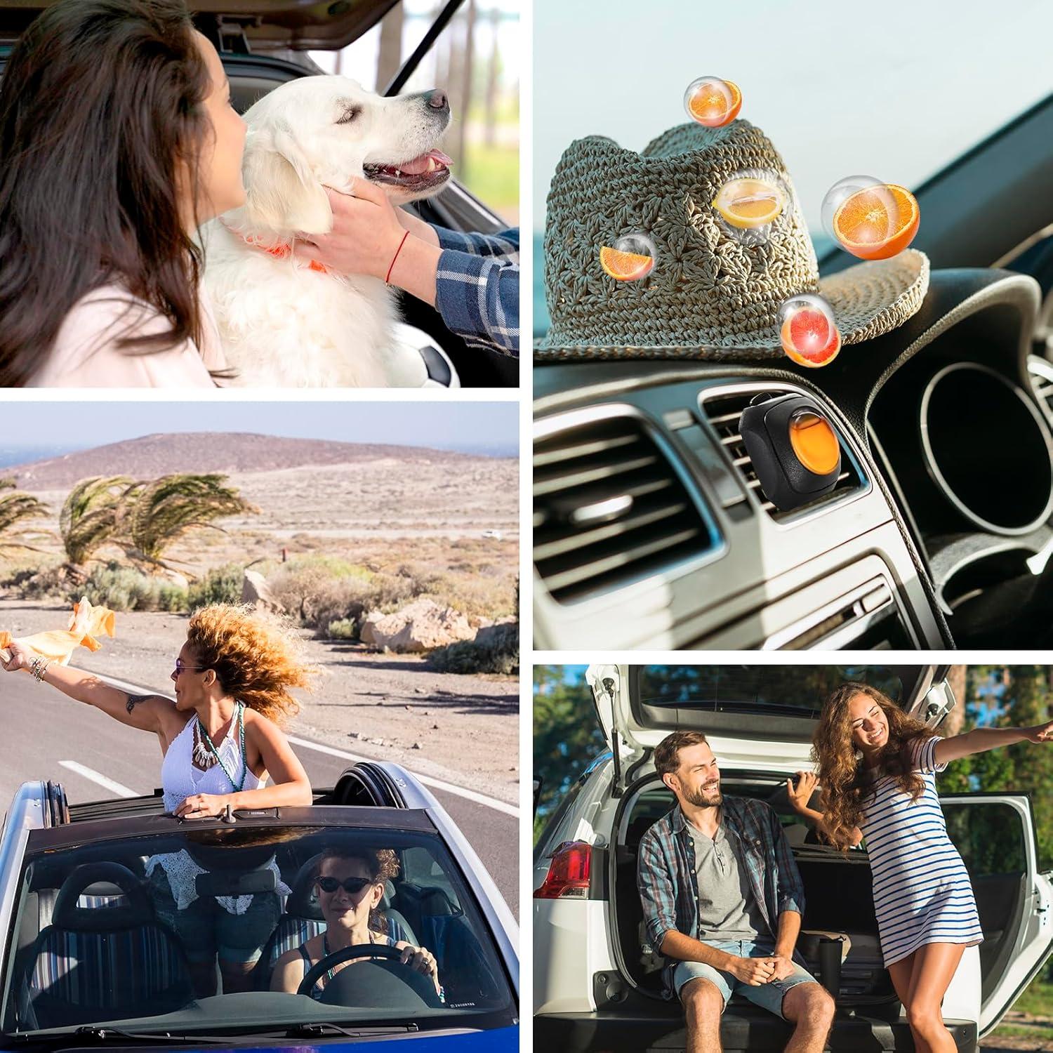 Ambientadores de Coche CLESH - Paquete de 6 Clips Cítricos