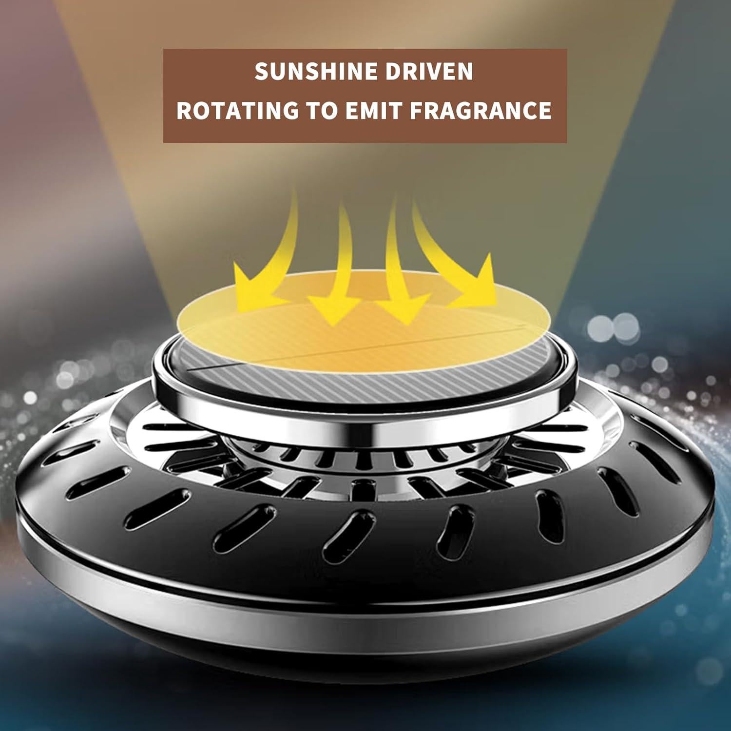 Ambientador de Auto Kwak's QTT276 Solar Rotativo Negro 500ml