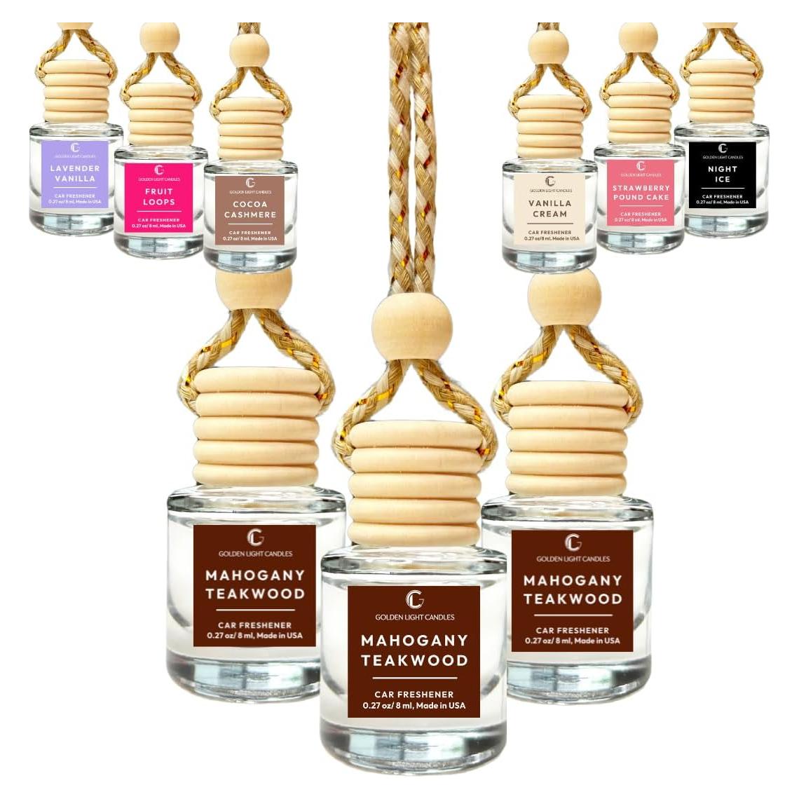 Ambientador de Auto Colgante Golden Light 3 Pack Madera de Tejo