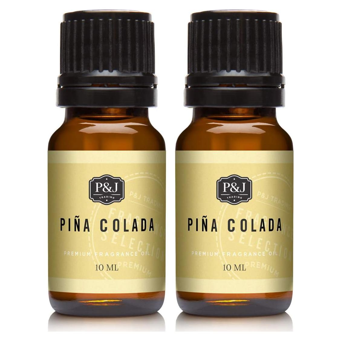 P&J Trading Fragrance Oil | Pina Colada Oil 10ml 2pk - Candle Scents for Candle Making, Freshie Scents, Soap Making Supplies, Diffuser Oil Scents